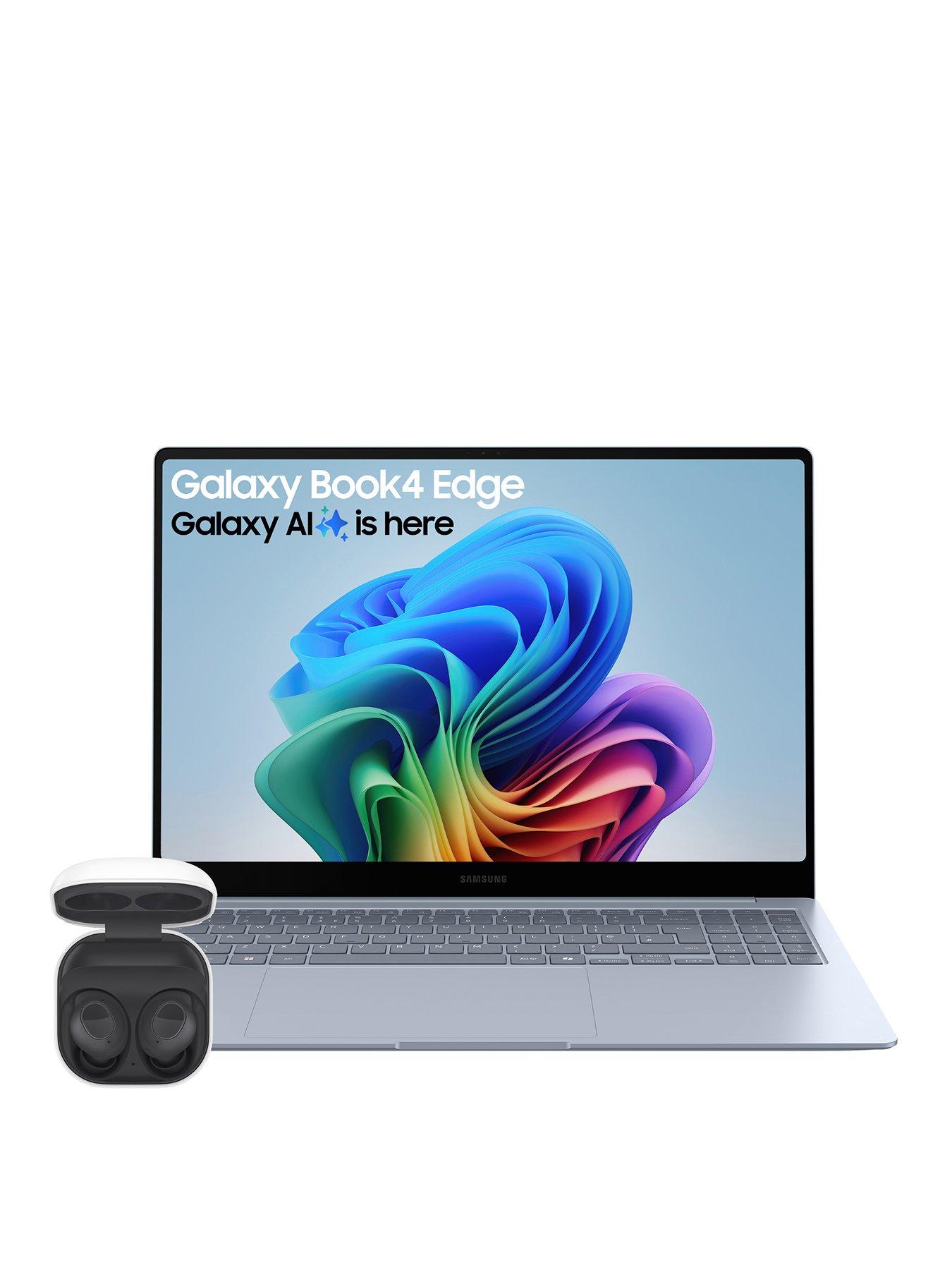 undefined Galaxy Book4 Edge (2024) - 16in WQXGA+ AMOLED Touchscreen, Snapdragon X Elite, 16GB RAM, 512GB SSD, Sapphire Blue - with Galaxy Buds FE