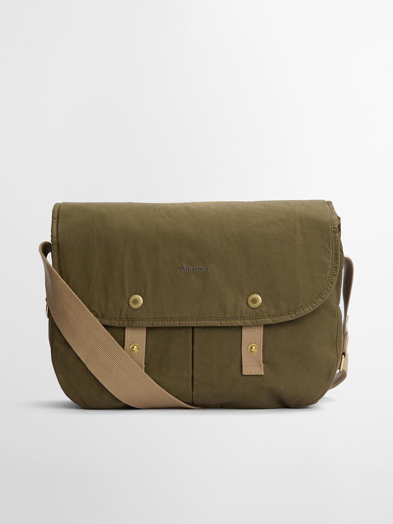 Image 1 of 5 of Barbour Transport Riever Crossbody Bag - Dark Green