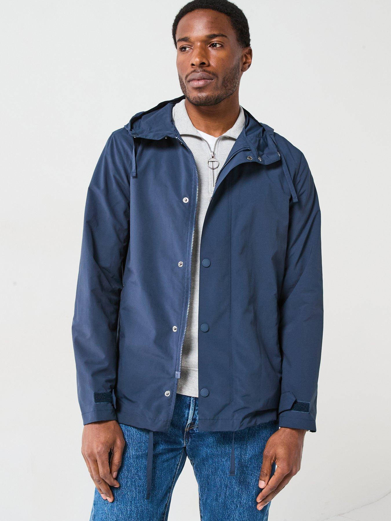 Cape Waxed Cotton Oxford Blue Stockman Coat Mens Barbour