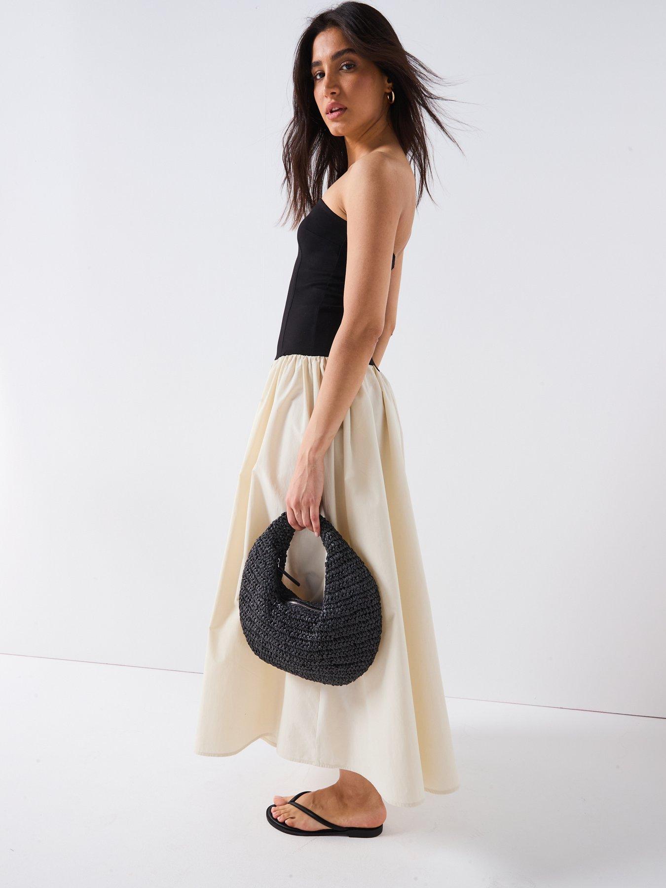 Image 3 of 6 of V by Very Colour Block Dress - Mono