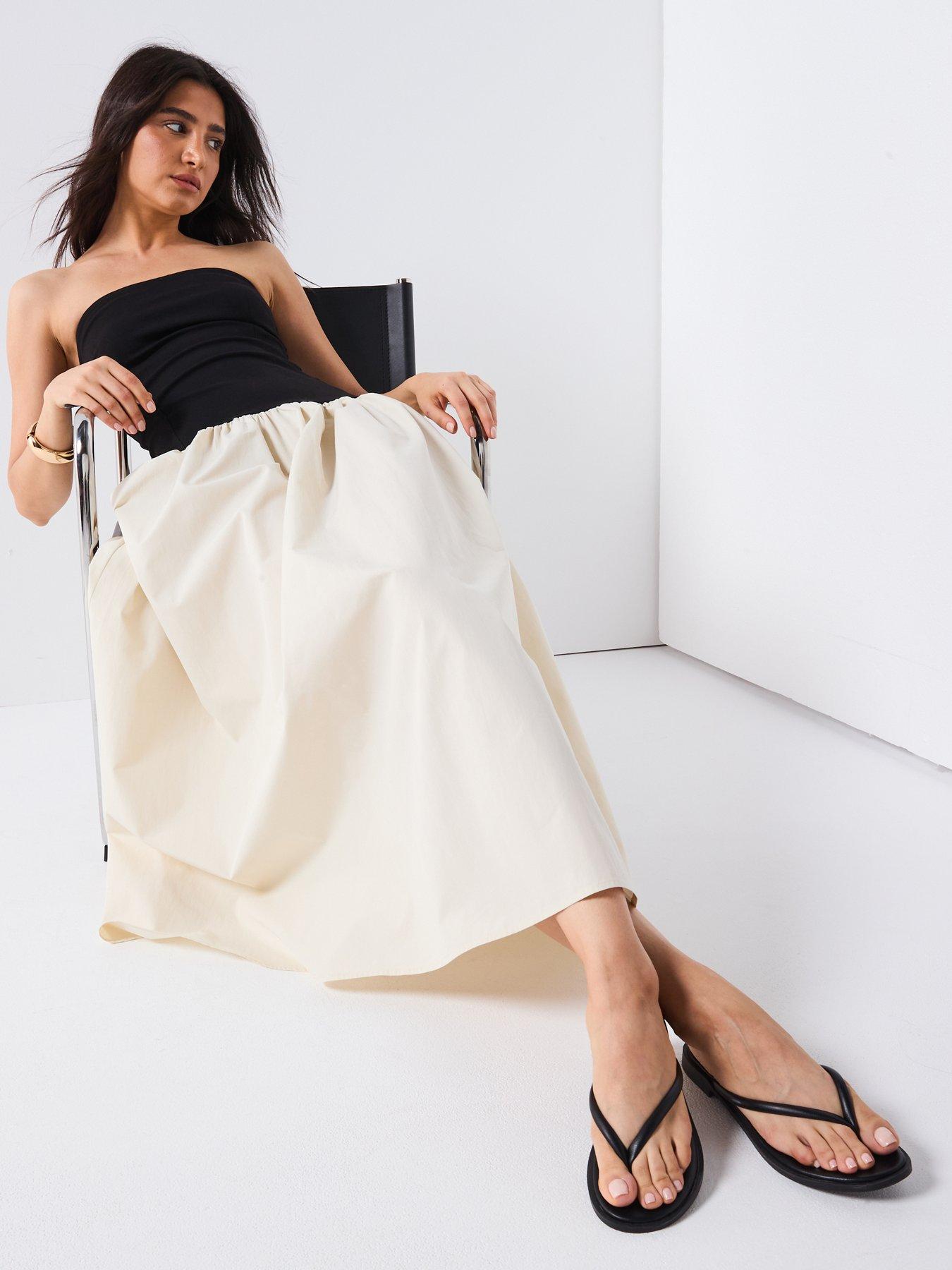 Image 4 of 6 of V by Very Colour Block Dress - Mono