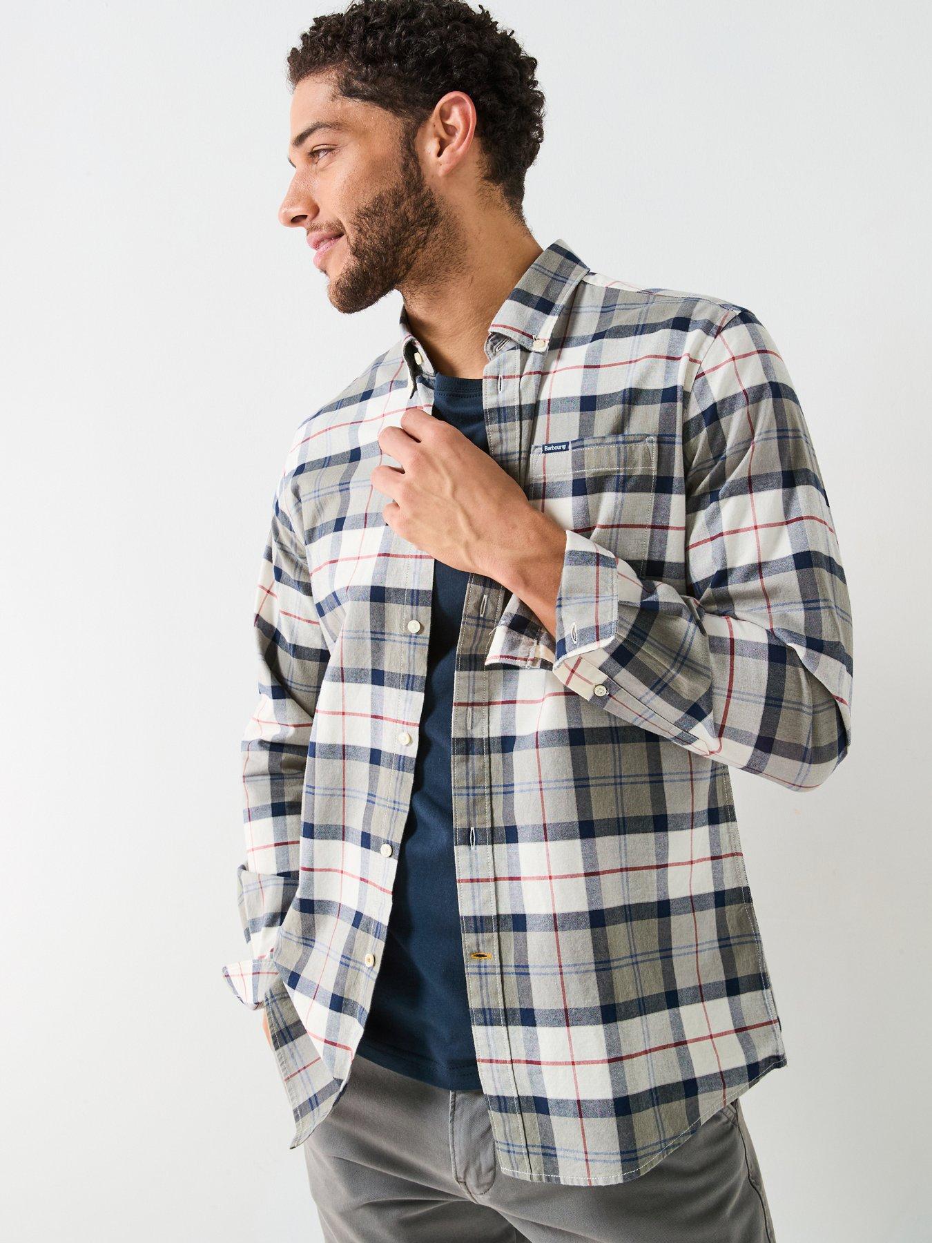 Image 1 of 4 of Barbour Lewis Tailored Long Sleeve Check Shirt - Multi