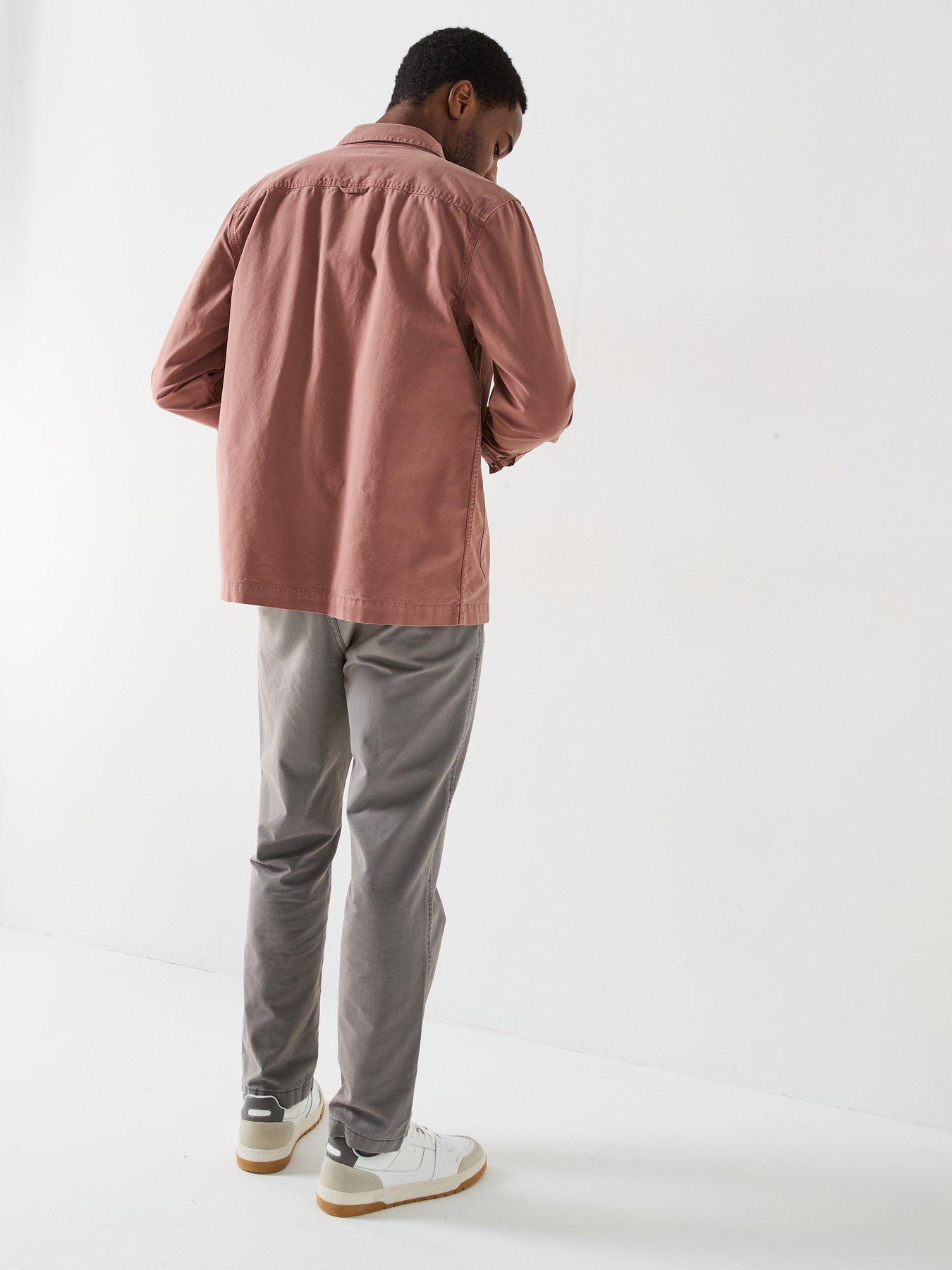 Image 2 of 6 of Barbour Grindle Relaxed Overshirt - Dark Red