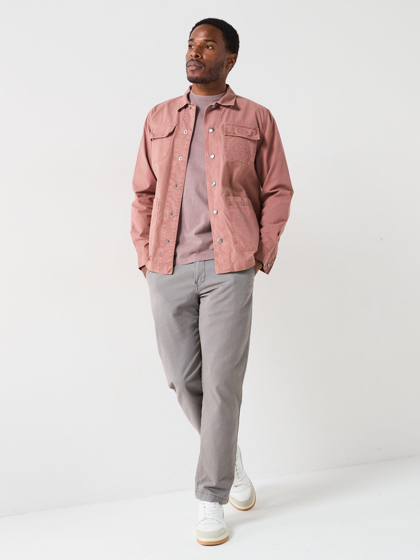 Image 3 of 6 of Barbour Grindle Relaxed Overshirt - Dark Red