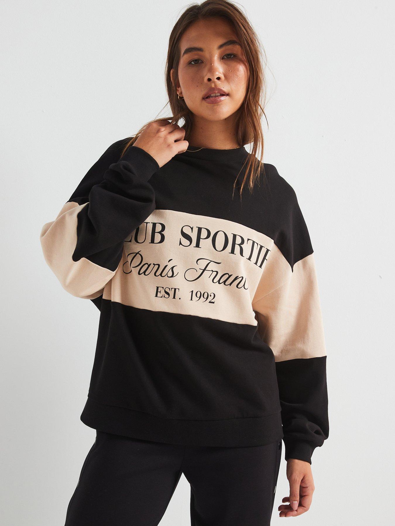 undefined Club Sportif Colourblock Sweatshirt - Black