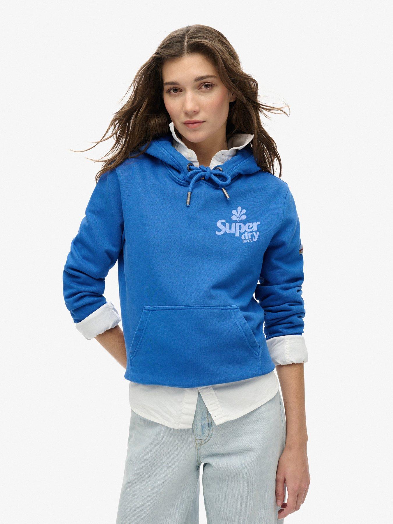 undefined Cooper Tonal Logo Hoody - Blue