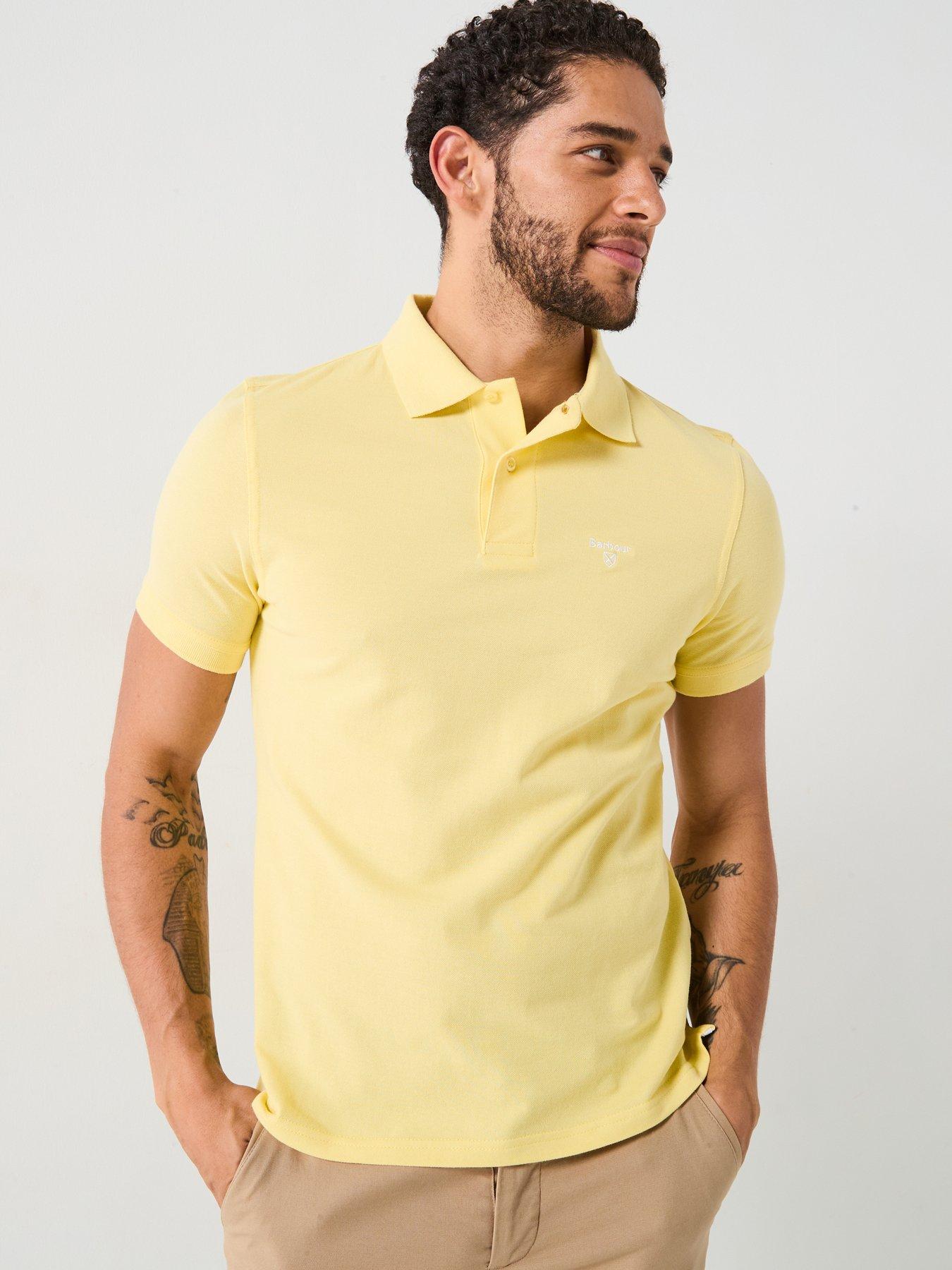 undefined Lightweight Sports Short Sleeve Polo Shirt - Light Yellow