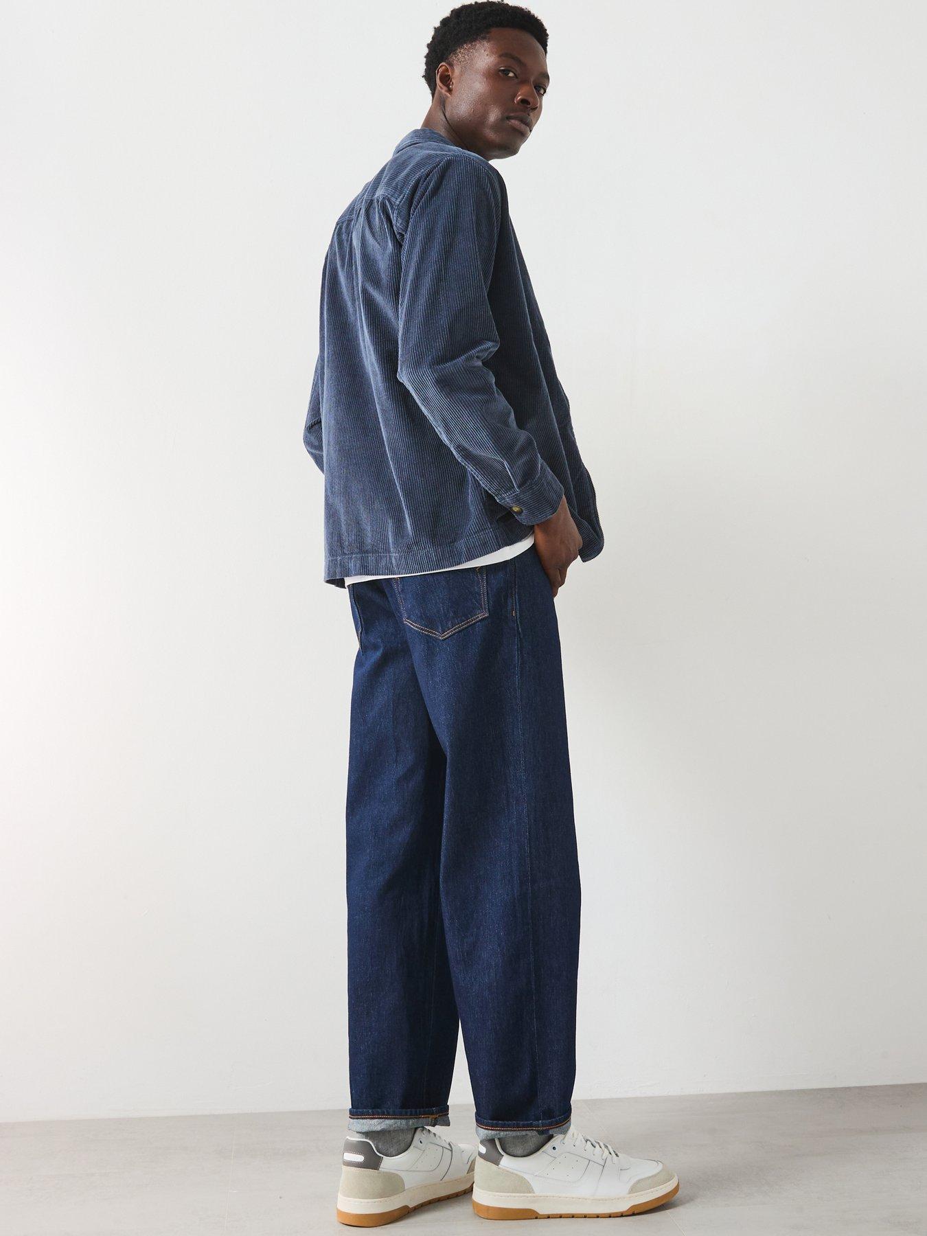 Image 2 of 6 of Selected Homme Jake Cord Long Sleeve Overshirt - Navy