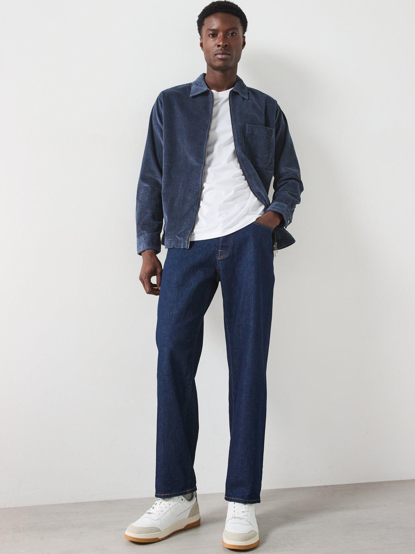 Image 5 of 6 of Selected Homme Jake Cord Long Sleeve Overshirt - Navy