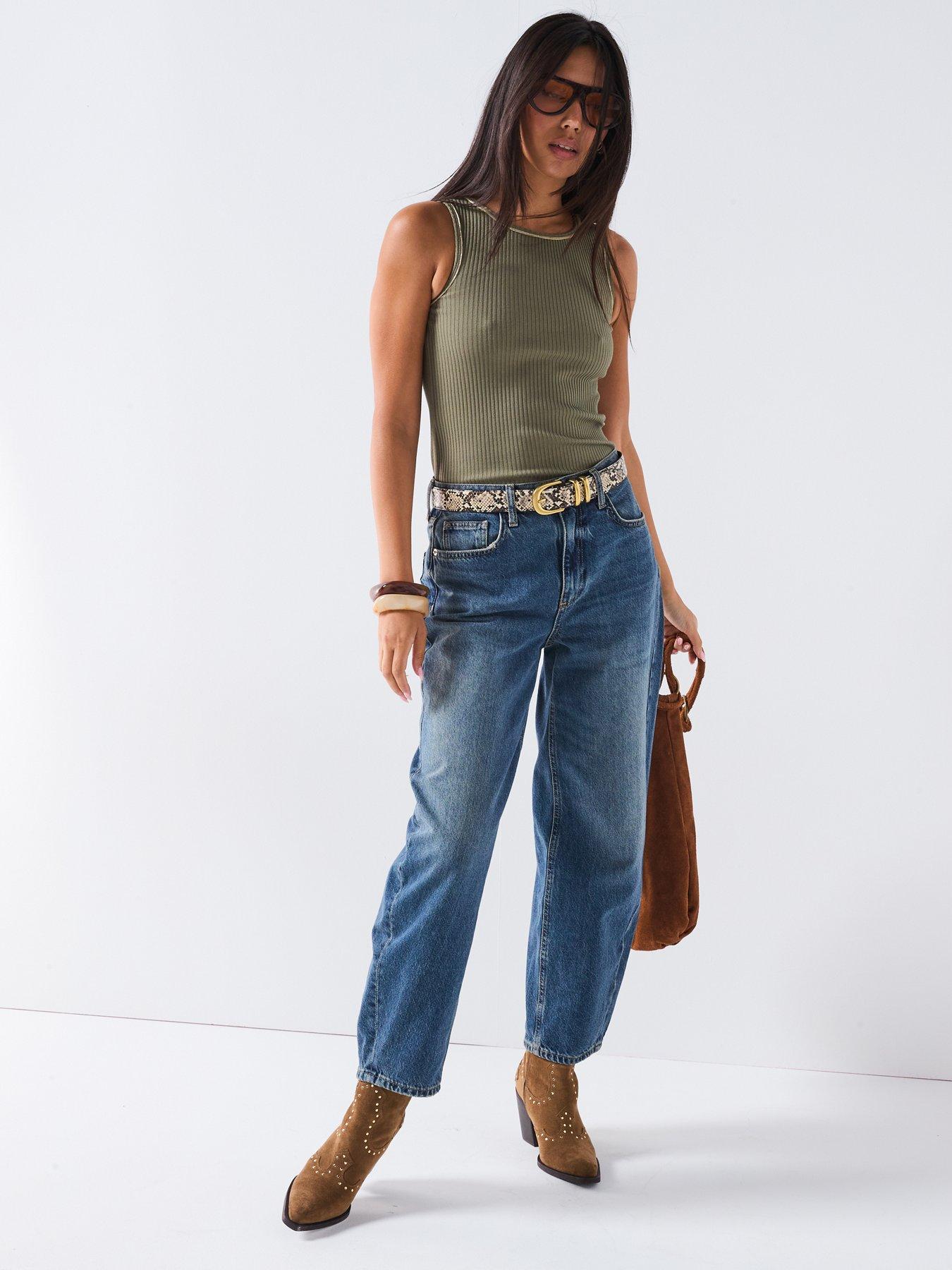 Image 3 of 6 of V by Very Lurex Trim Rib Vest