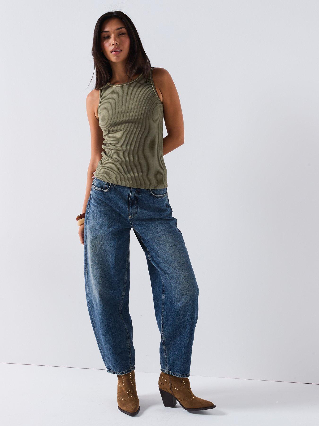 Image 6 of 6 of V by Very Lurex Trim Rib Vest