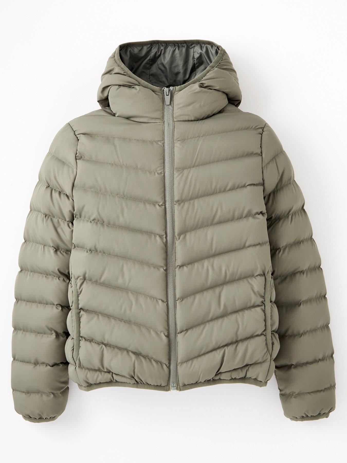 undefined Unisex Padded Hooded Jacket - Sage