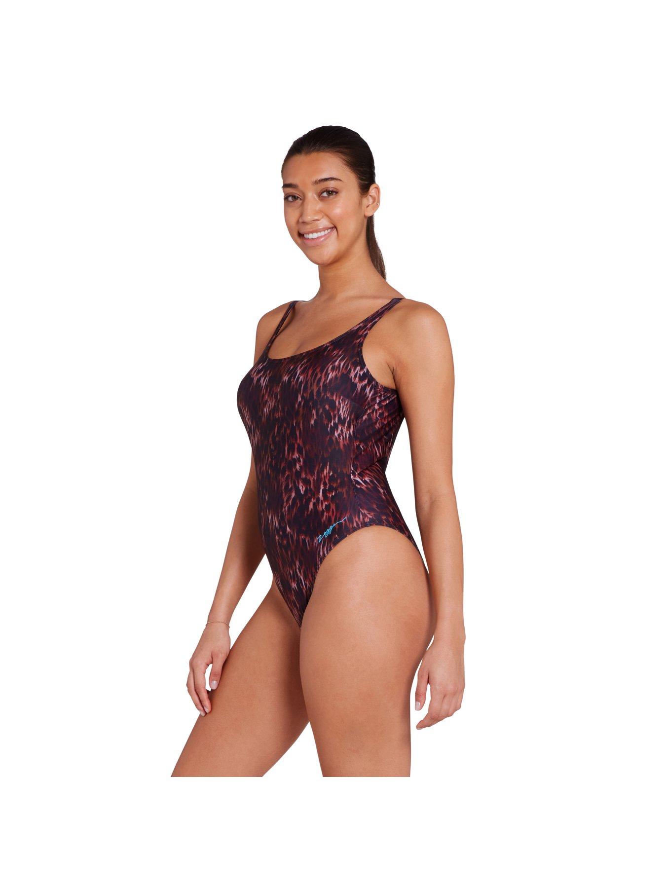 Image 3 of 4 of Zoggs Women's Algiers Sleekback Swimsuit - Black