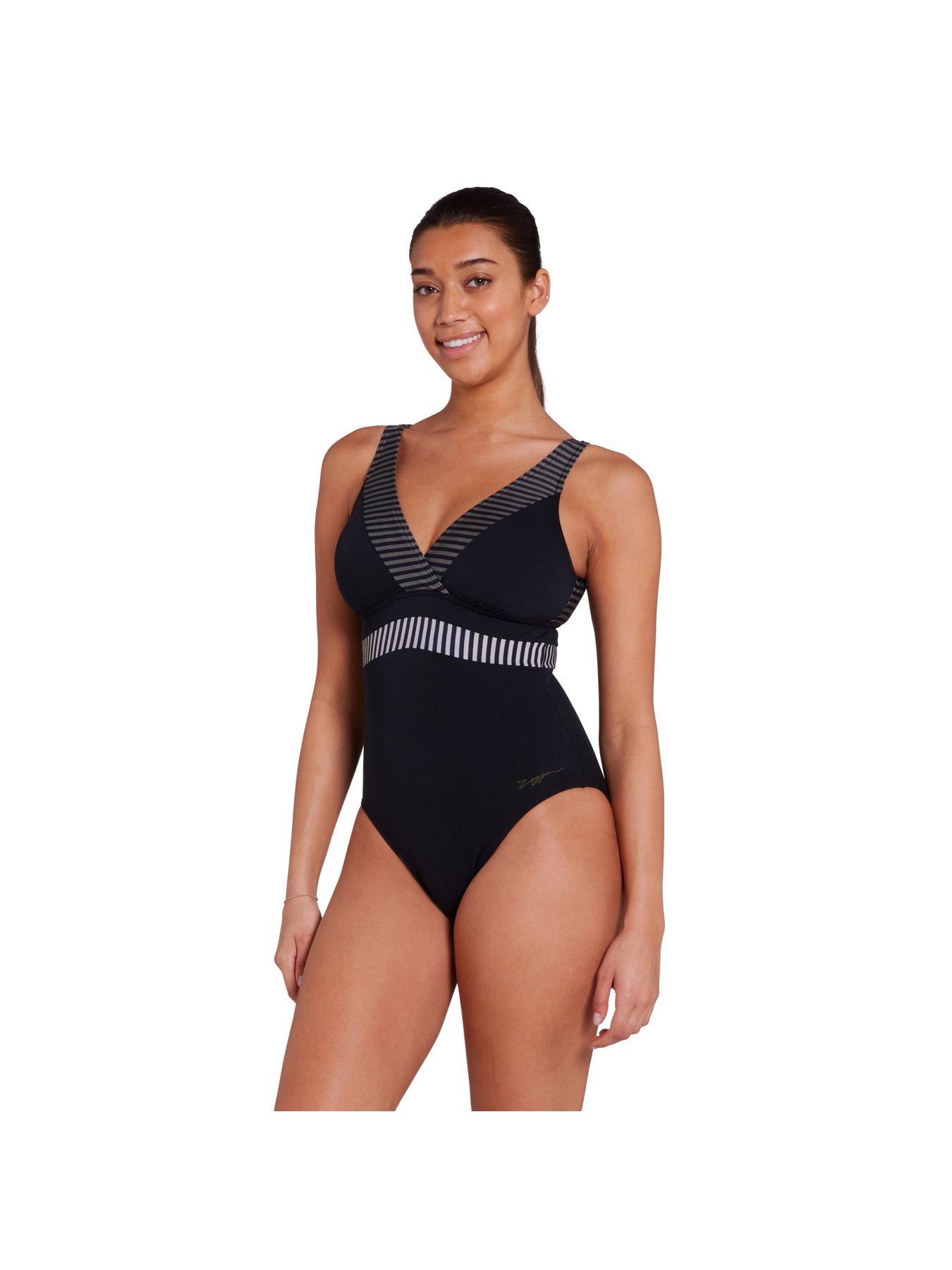 Image 3 of 3 of Zoggs Women's Seafarer Square Back Swimsuit - Navy