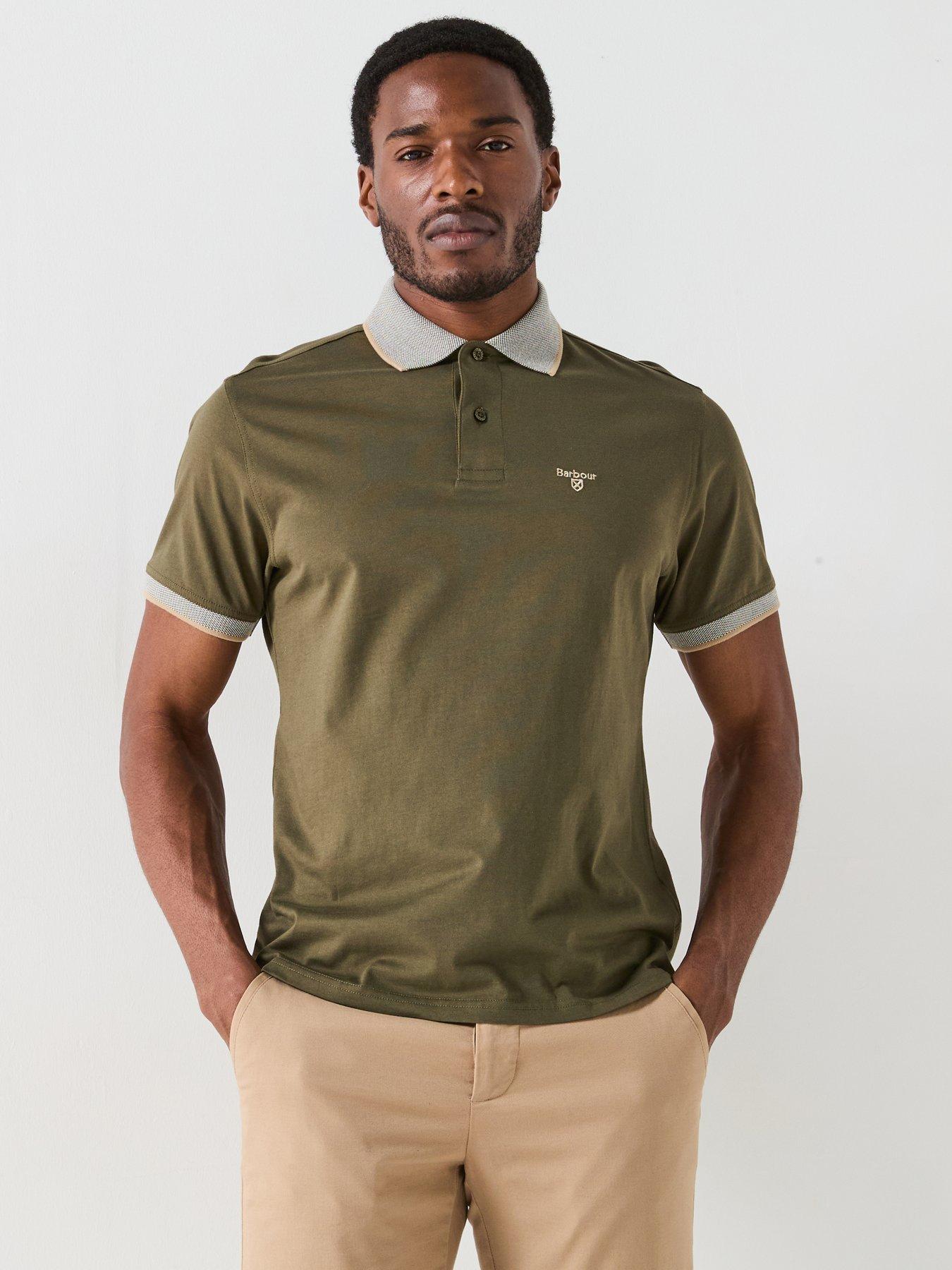 Barbour Cornsay Short Sleeve Polo Shirt Dark Green Very