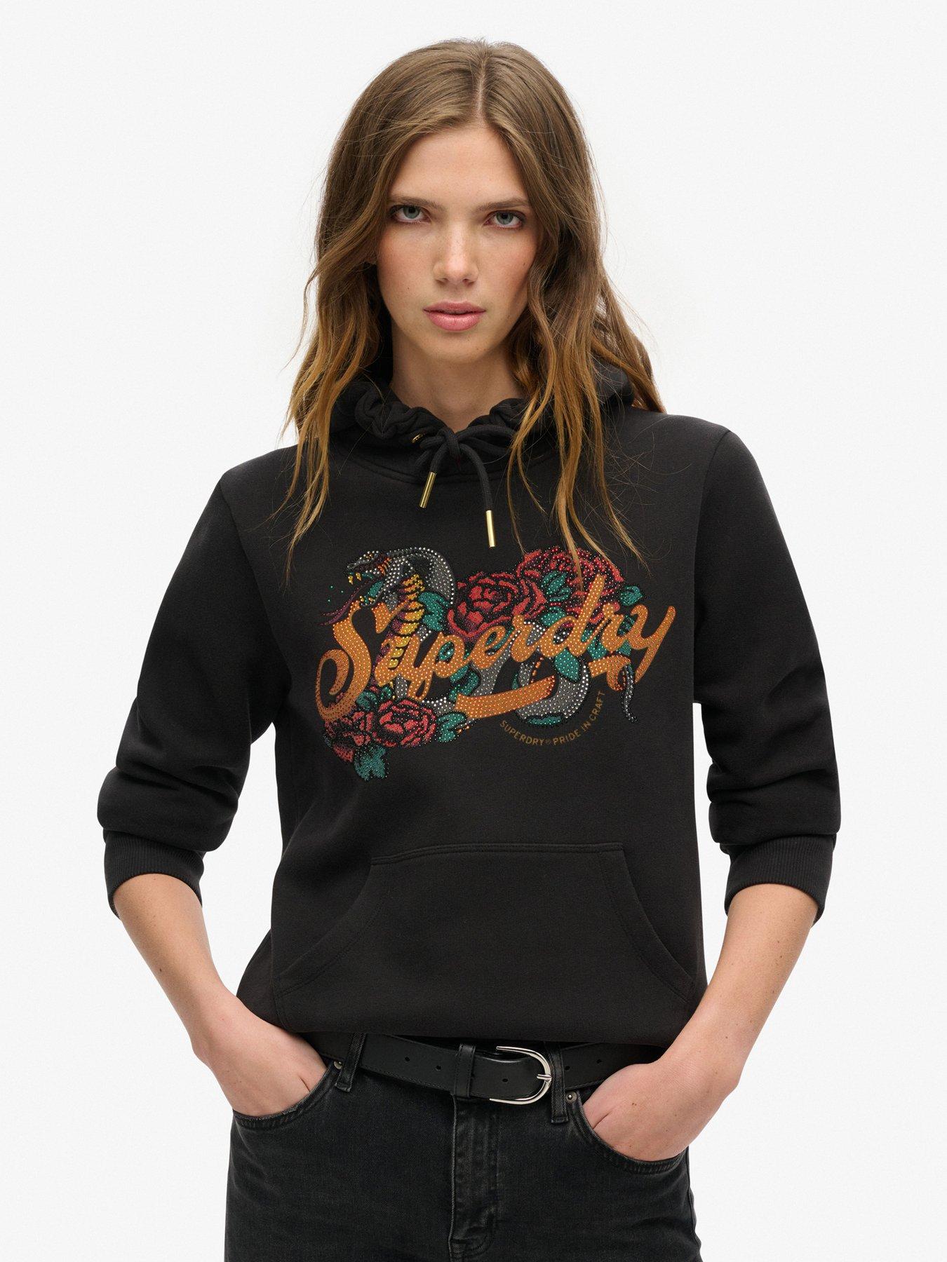 undefined Tattoo Script Graphic T-Shirt - Black