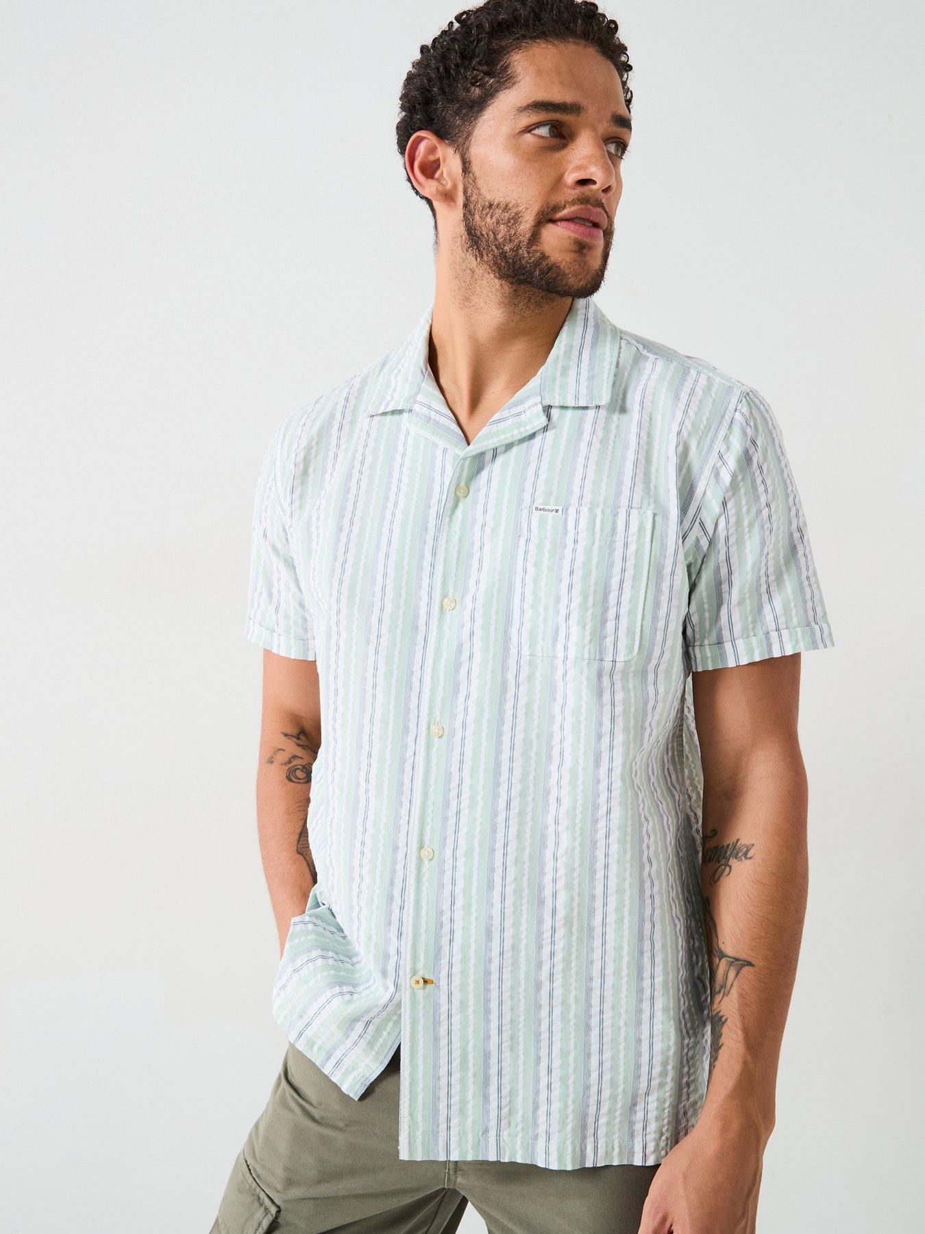 undefined Beechcroft Striped Short Sleeve Regular Fit Shirt - Multi