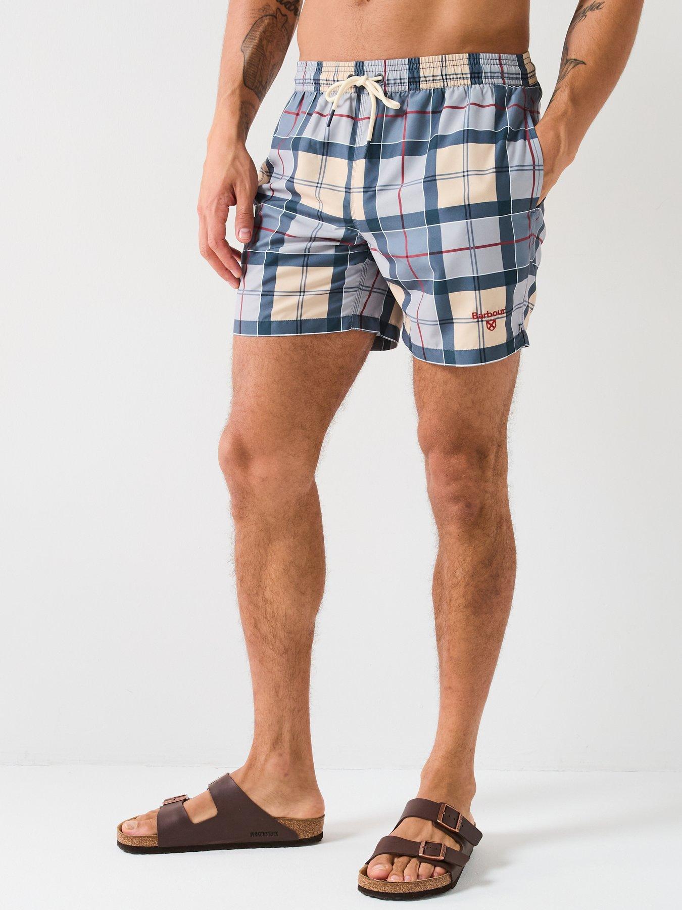 undefined Staple Tartan Swim Short - Navy