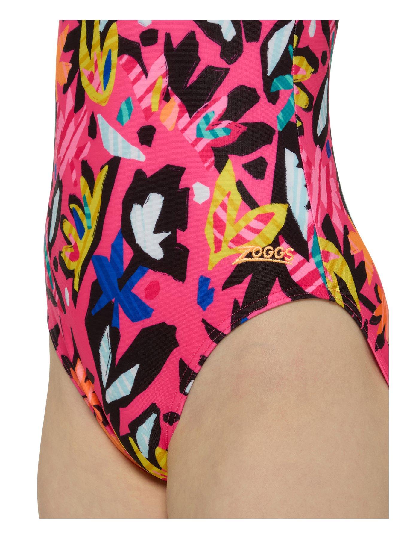 Zoggs Junior Girls Moxie Classicback Swimsuit - Pink | Very