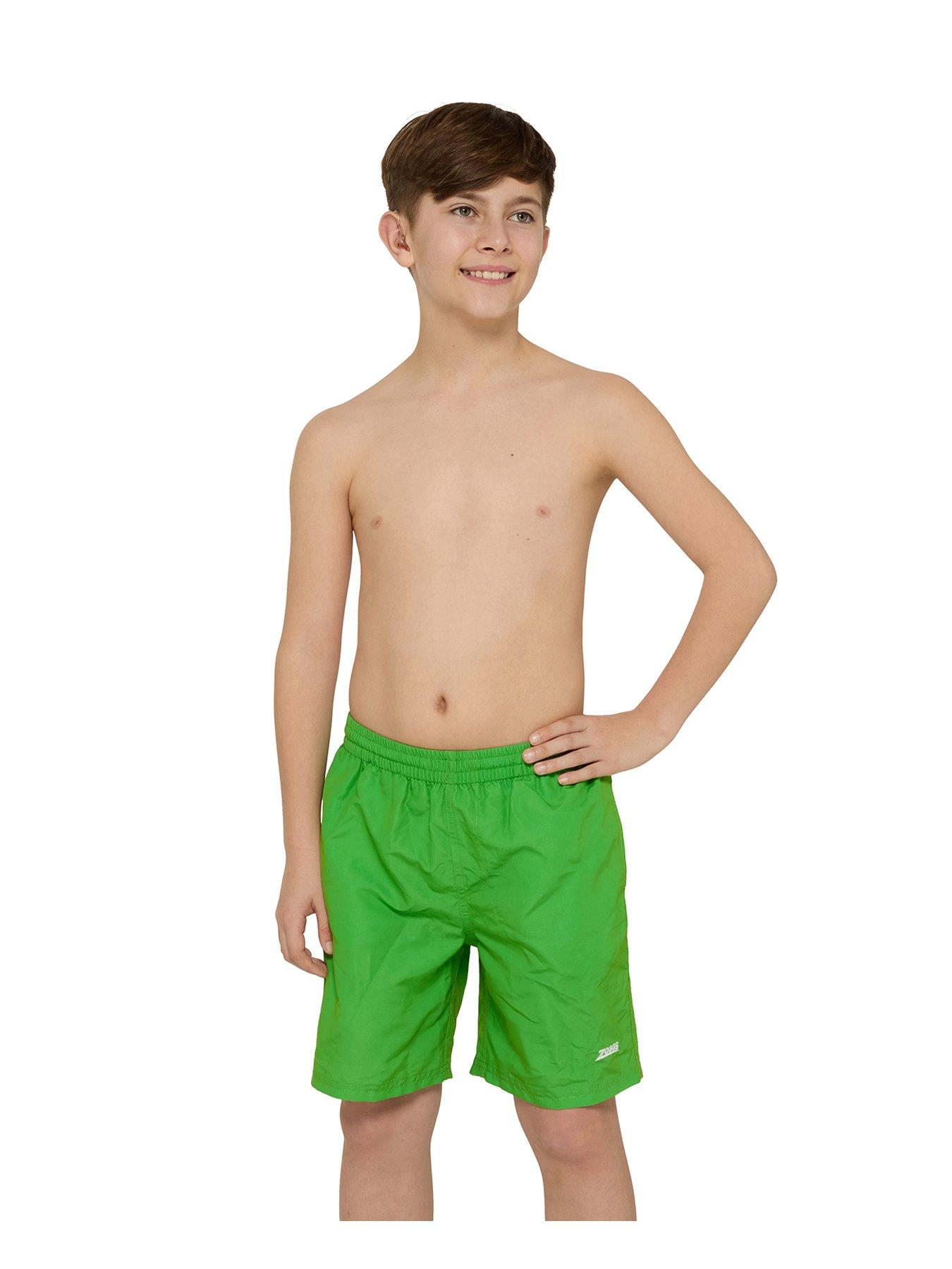 Zoggs Junior Penrith 15-Inch Shorts - Green