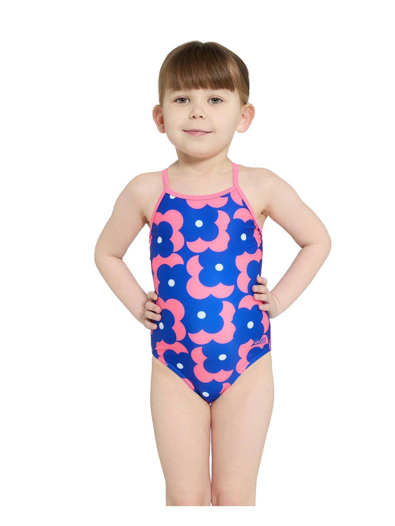 undefined Kids Girls Disco Vibe Tex Back Swimsuit