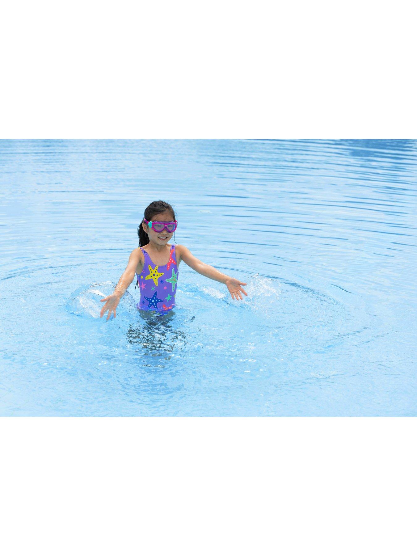Image 7 of 7 of Zoggs Kids Girls Stargaze Scoopback Swimsuit - Purple