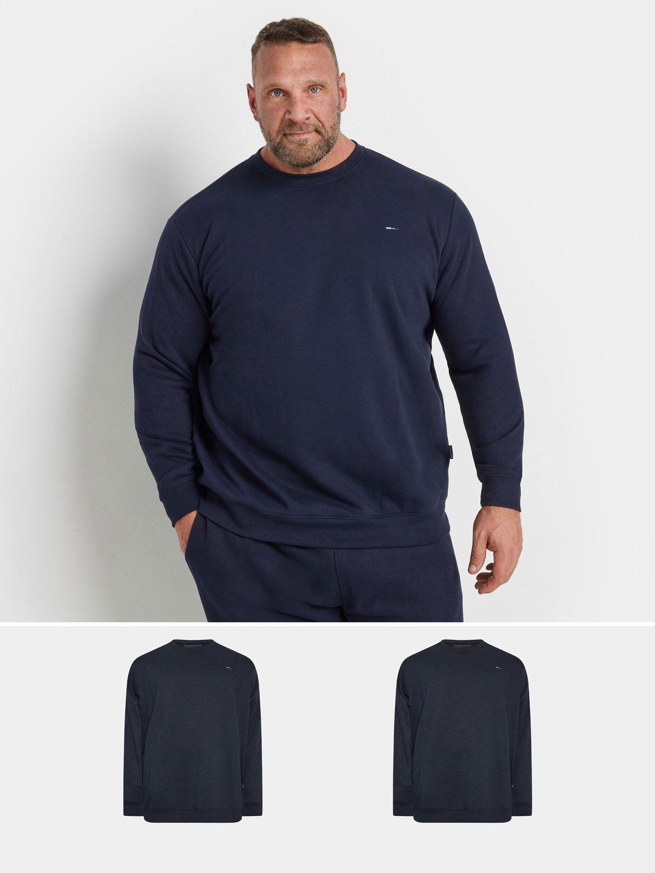 BadRhino Big  &  Tall 2 Pack Sweatshirts - Blue