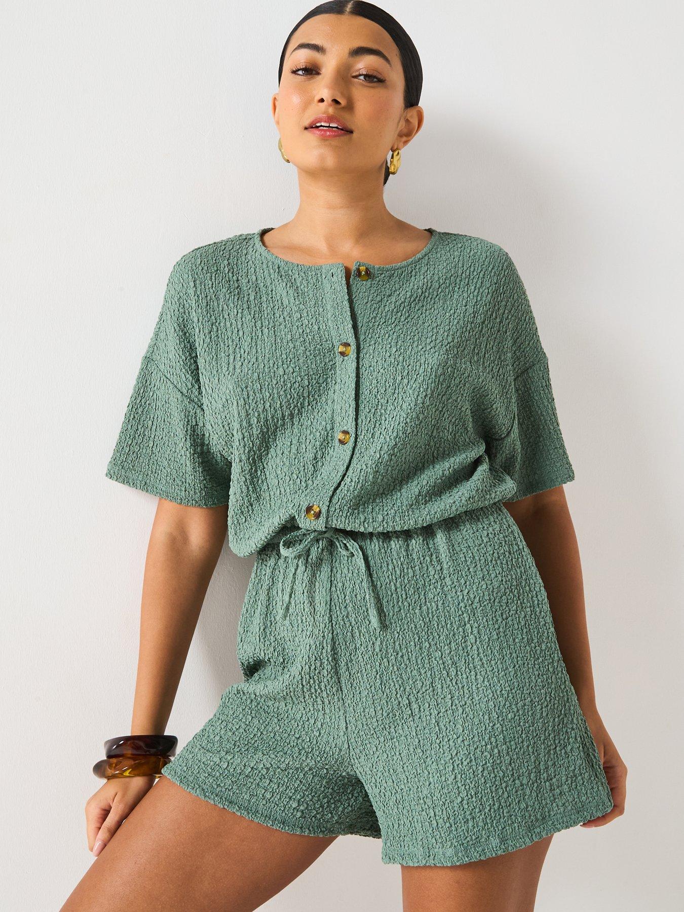 undefined Texture Playsuit
