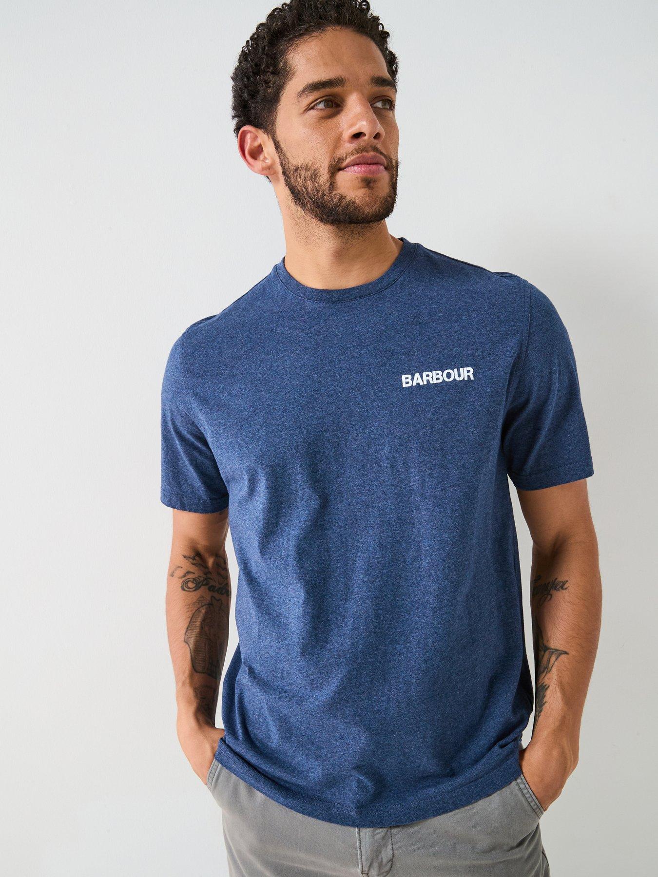 Image 2 of 4 of Barbour Perham Relaxed Fit Graphic T-Shirt - Dark Purple