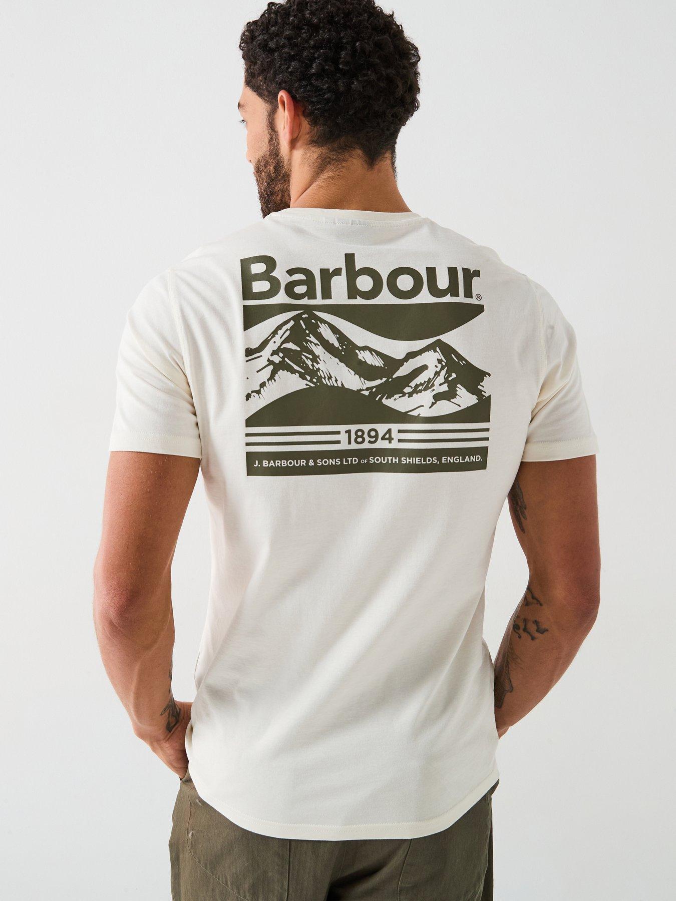 Barbour Camber Back Print Graphic T-Shirt Off White Very - Main Image