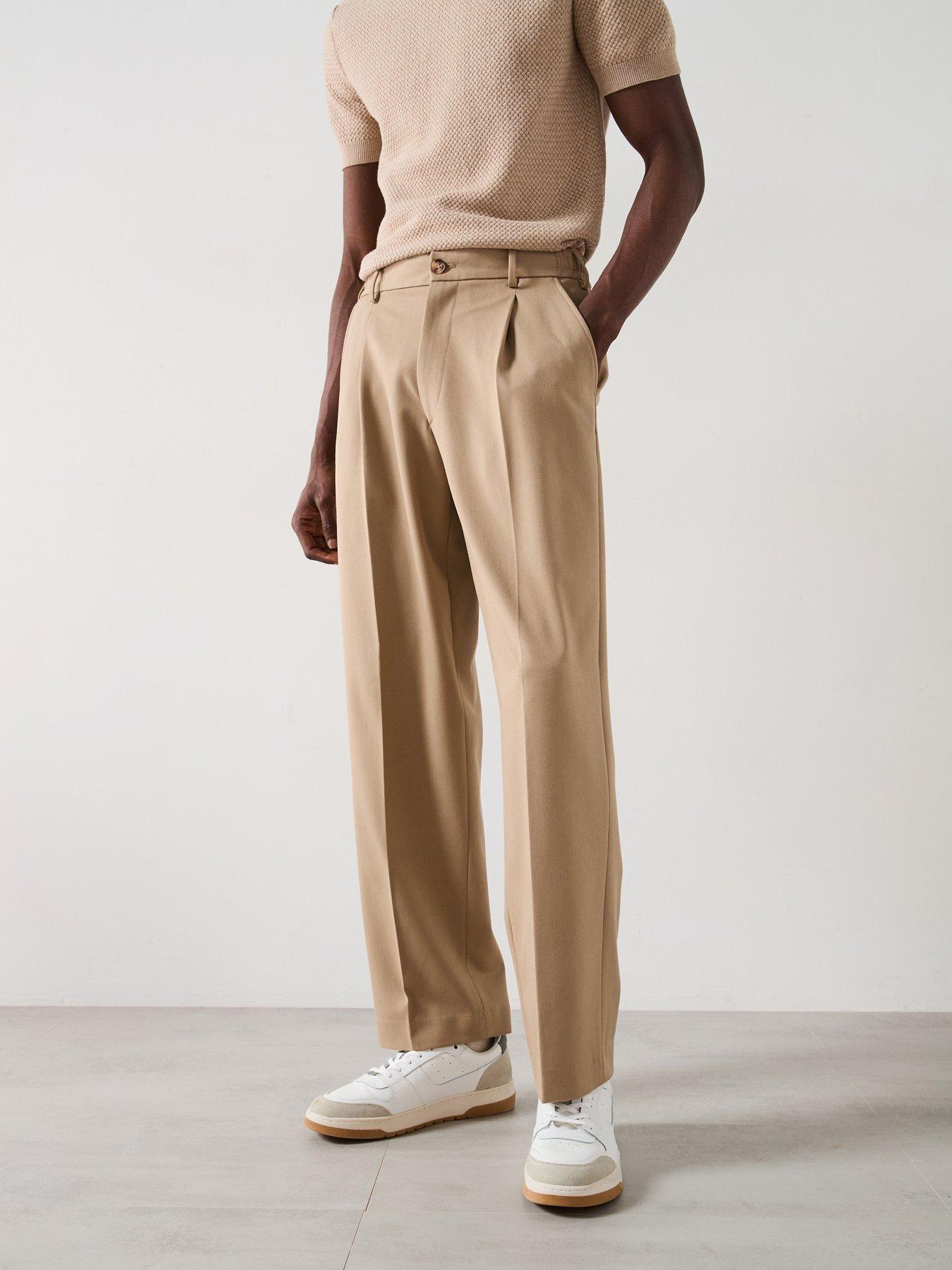 undefined Loose Fit Finn Flex Trousers - Beige