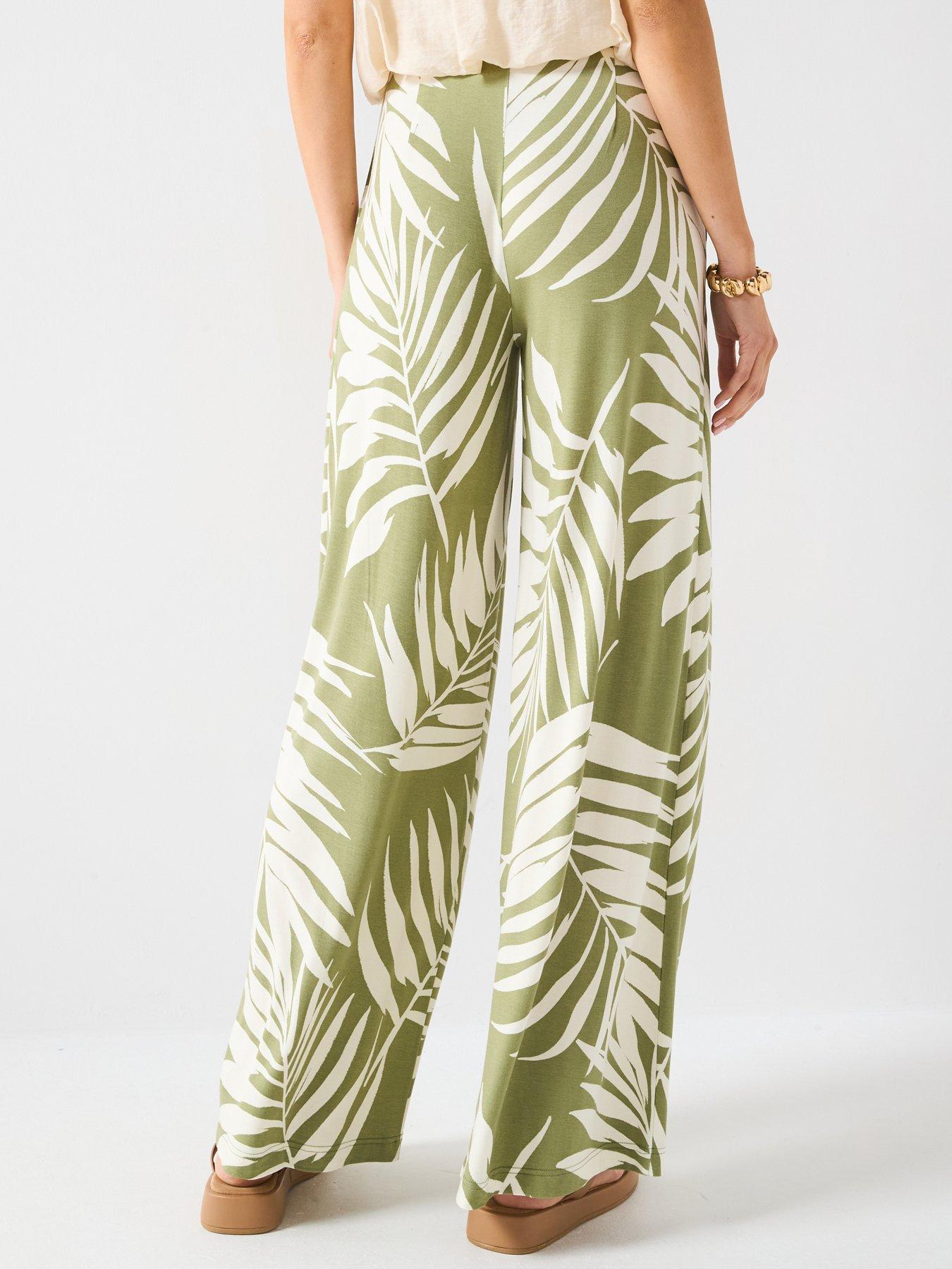 Image 2 of 5 of Everyday High Waisted Wide Leg Trouser - Print