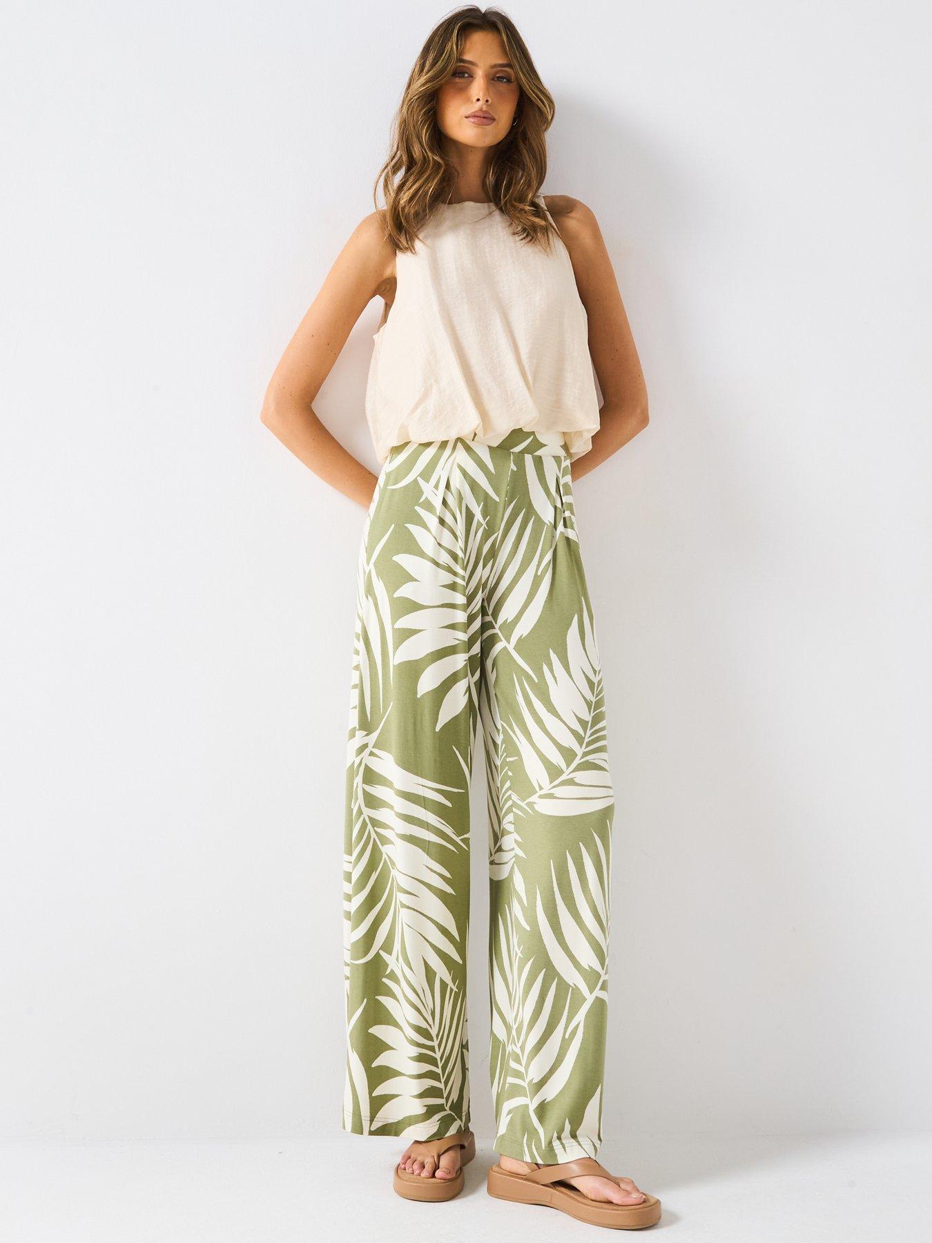 Image 3 of 5 of Everyday High Waisted Wide Leg Trouser - Print