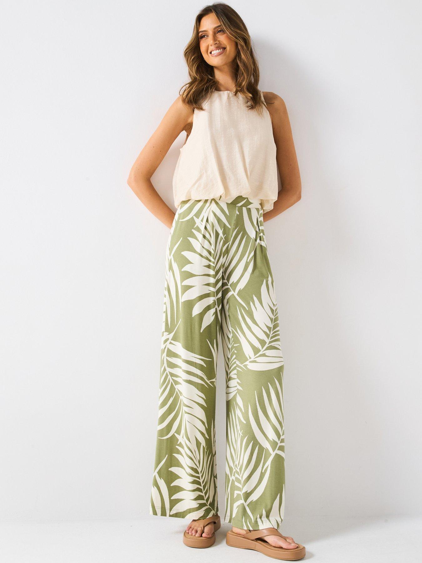 Image 4 of 5 of Everyday High Waisted Wide Leg Trouser - Print