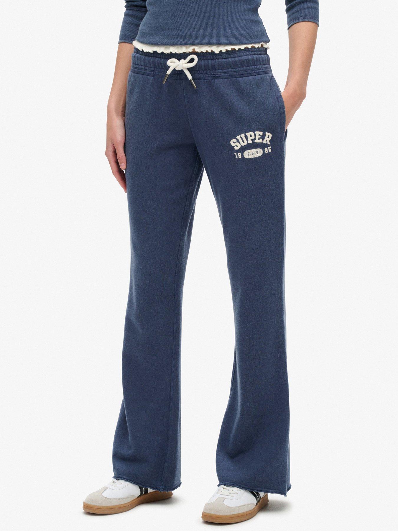 Superdry Athletic Low Rise Flared Jogger Navy