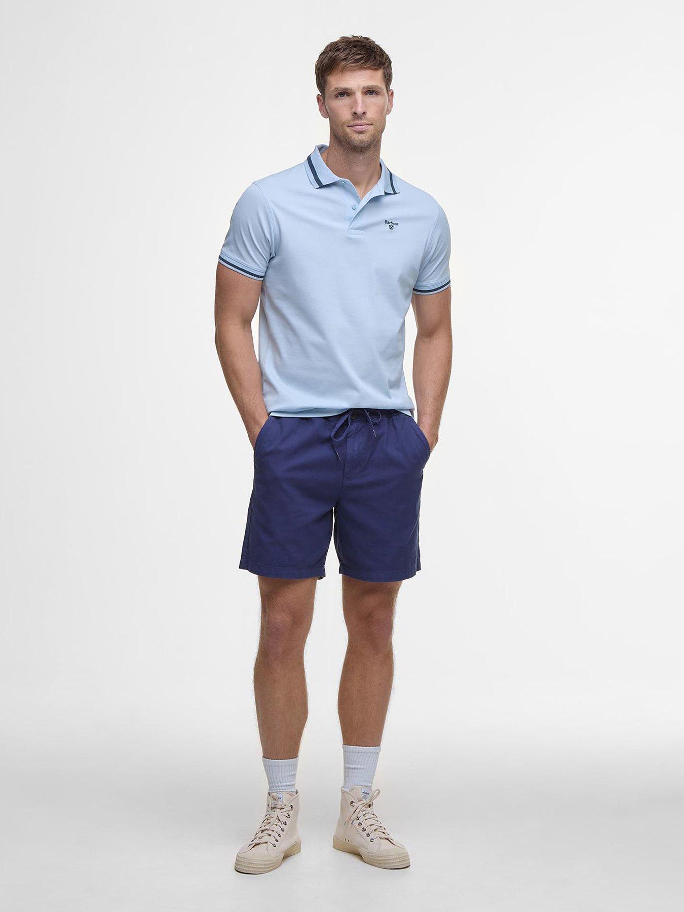 undefined Washed Oxford Relaxed Shorts - Dark Blue