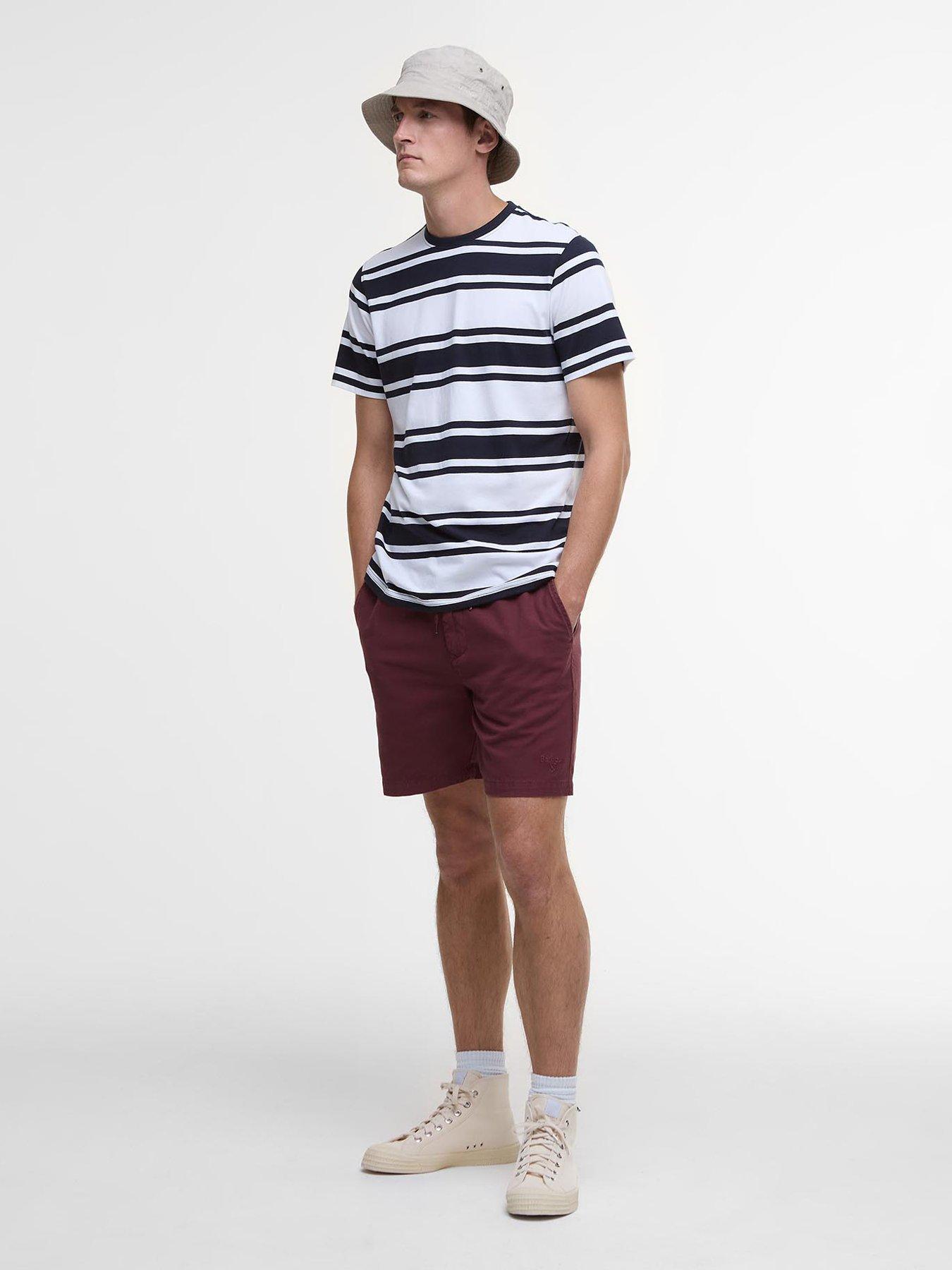 undefined Washed Oxford Relaxed Shorts - Dark Purple