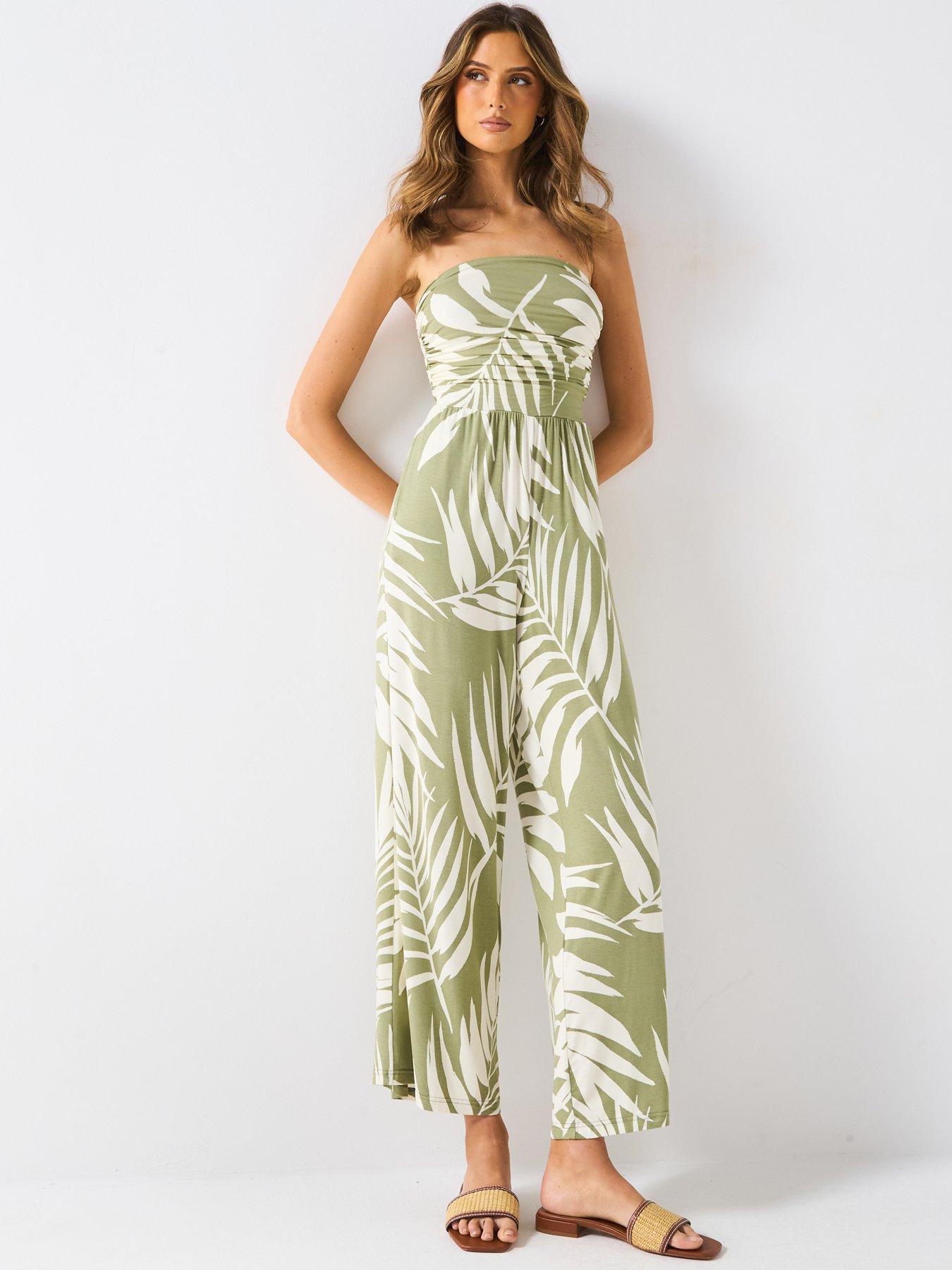 undefined Bandeau Jumpsuit - Print