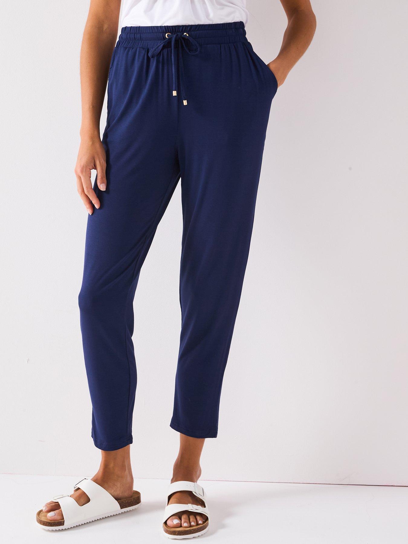 undefined Tapered Leg Trouser - Navy