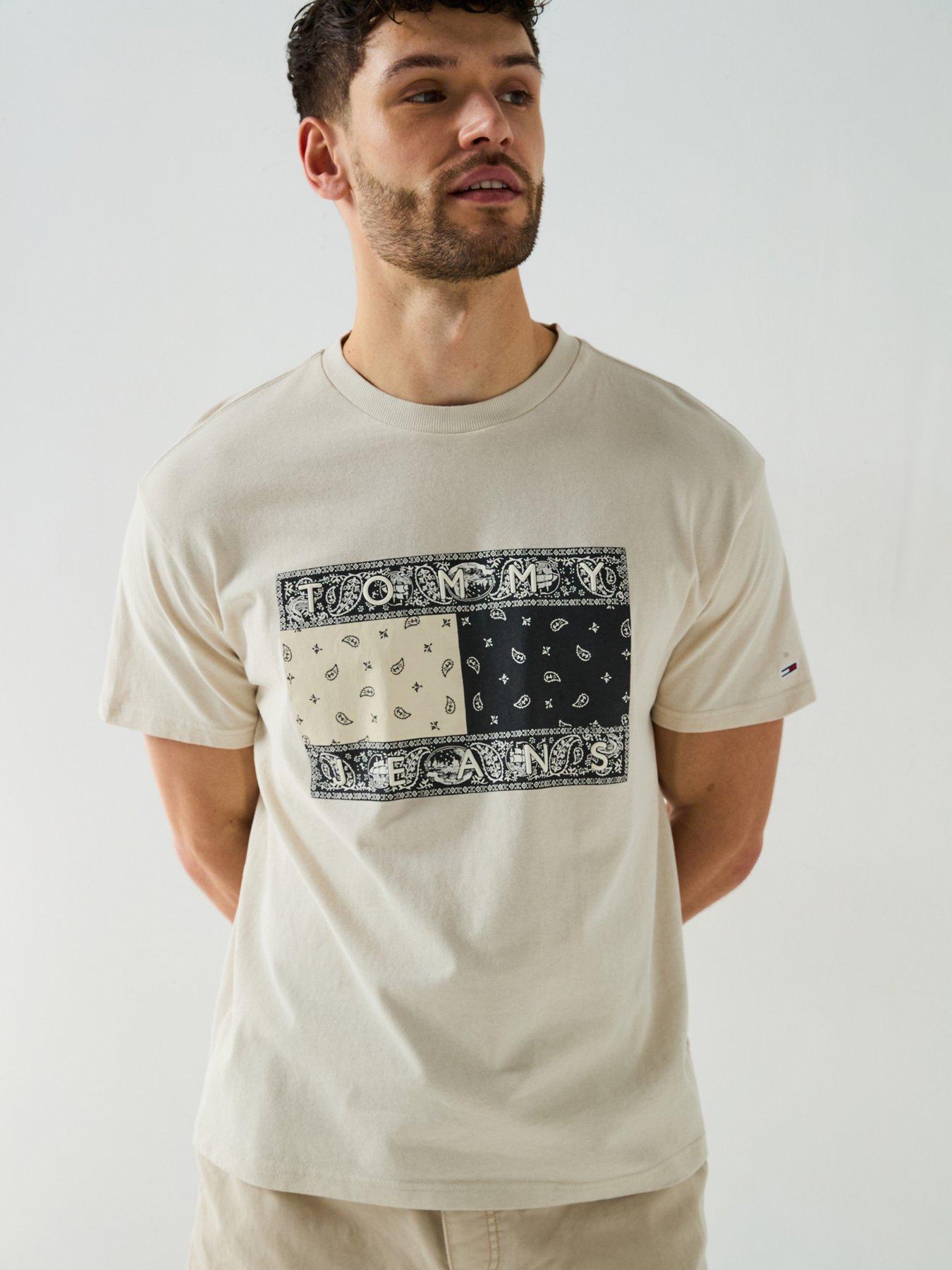 undefined Paisley Large Flag Graphic T-Shirt - Natural