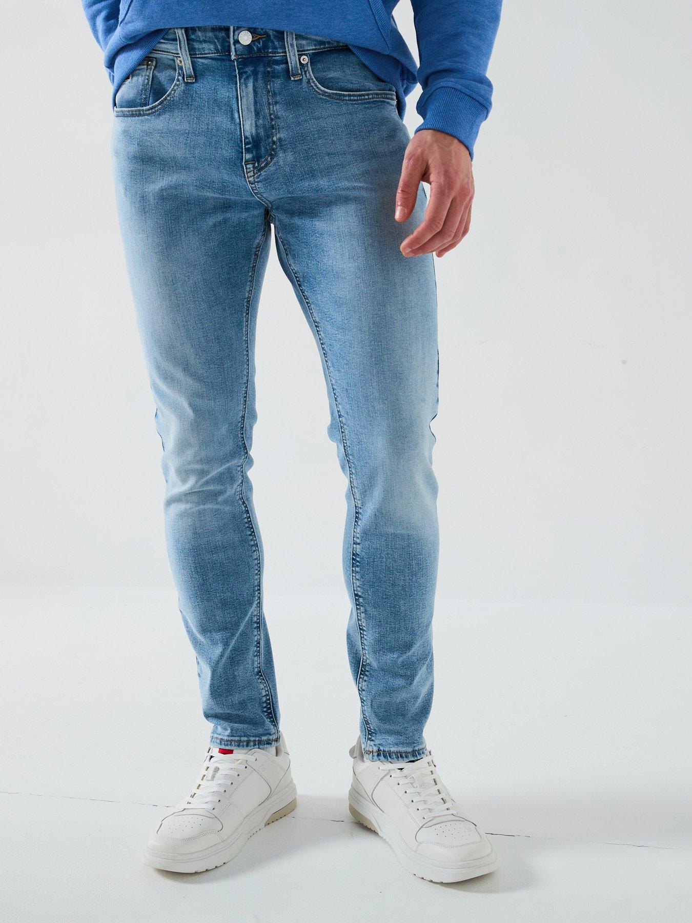 undefined Austin Slim Fit Tapered Jeans - Light Wash