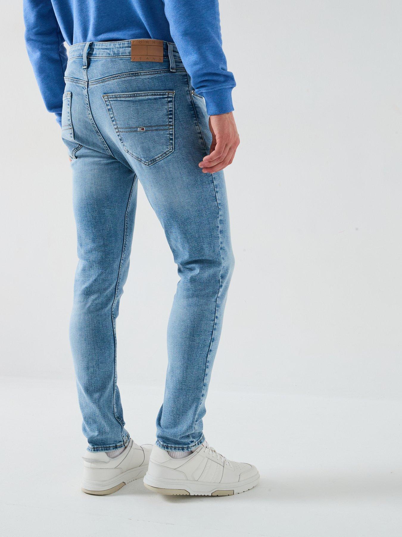 Image 2 of 5 of Tommy Jeans Austin Slim Fit Tapered Jeans - Light Wash
