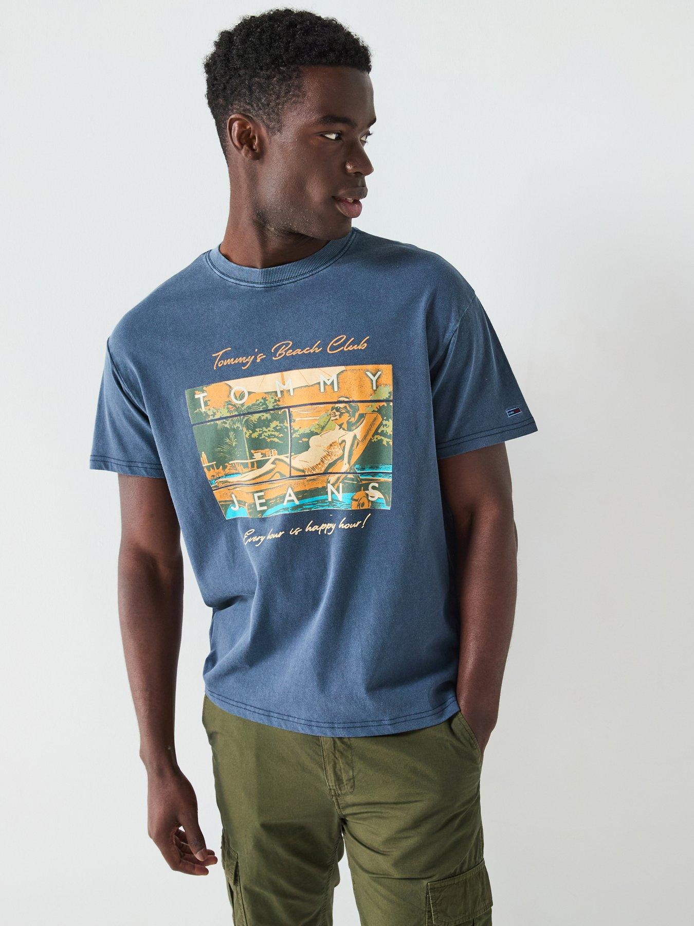 undefined Tommy Jeans Relaxed Beach Club Graphic T-shirt - Navy