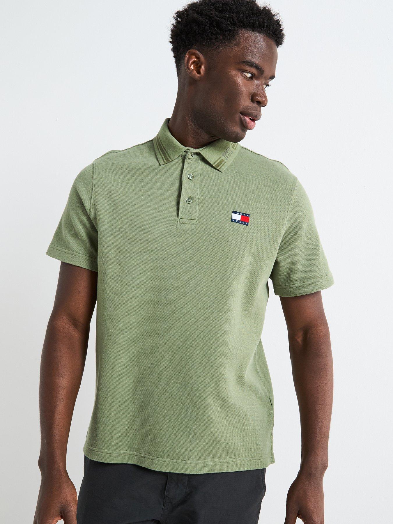 undefined Regular Fit Logo Collar Polo Shirt - Green
