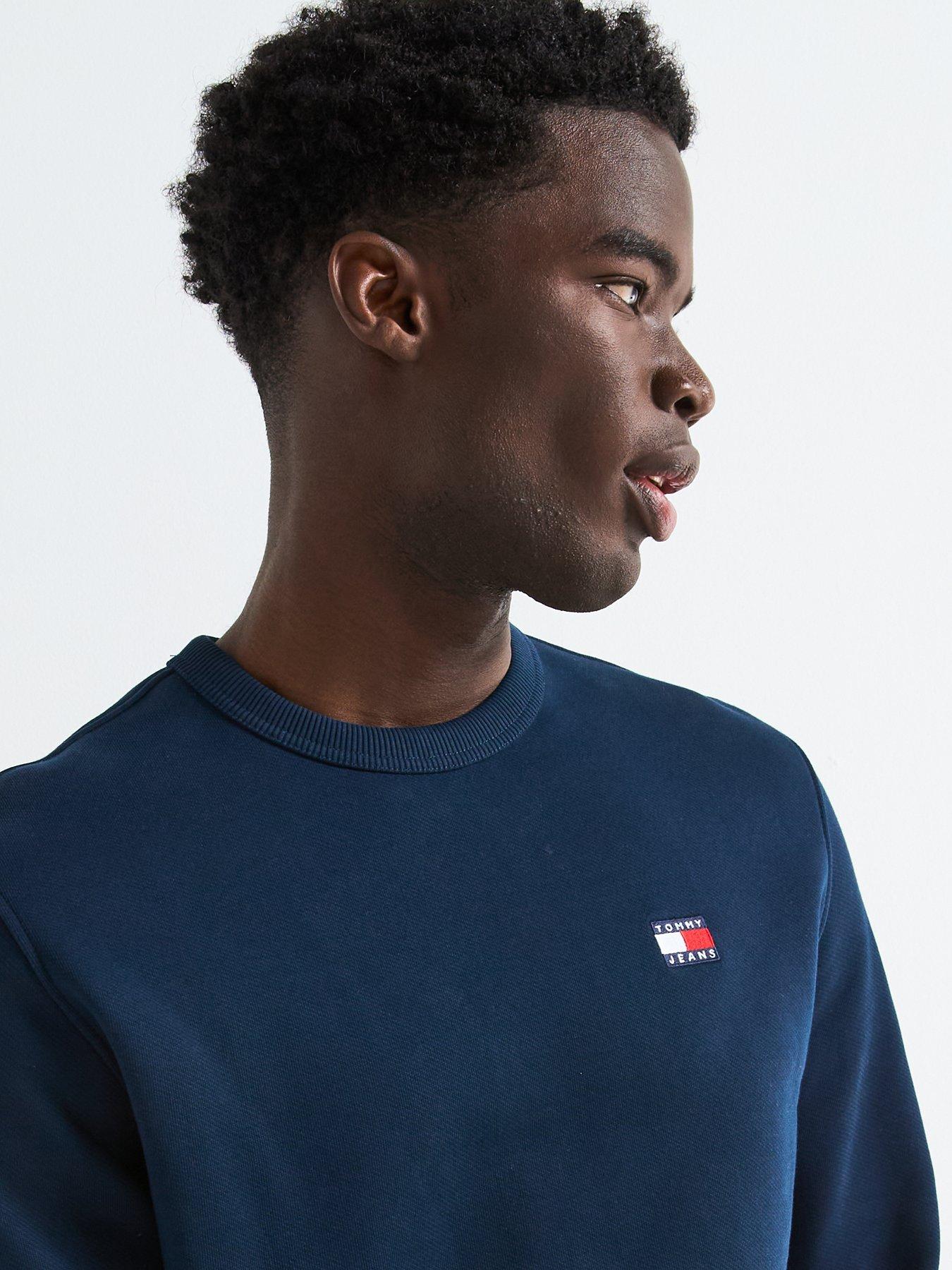 Tommy Jeans Regular Fit Left Chest Badge Crew Neck Sweatshirt
