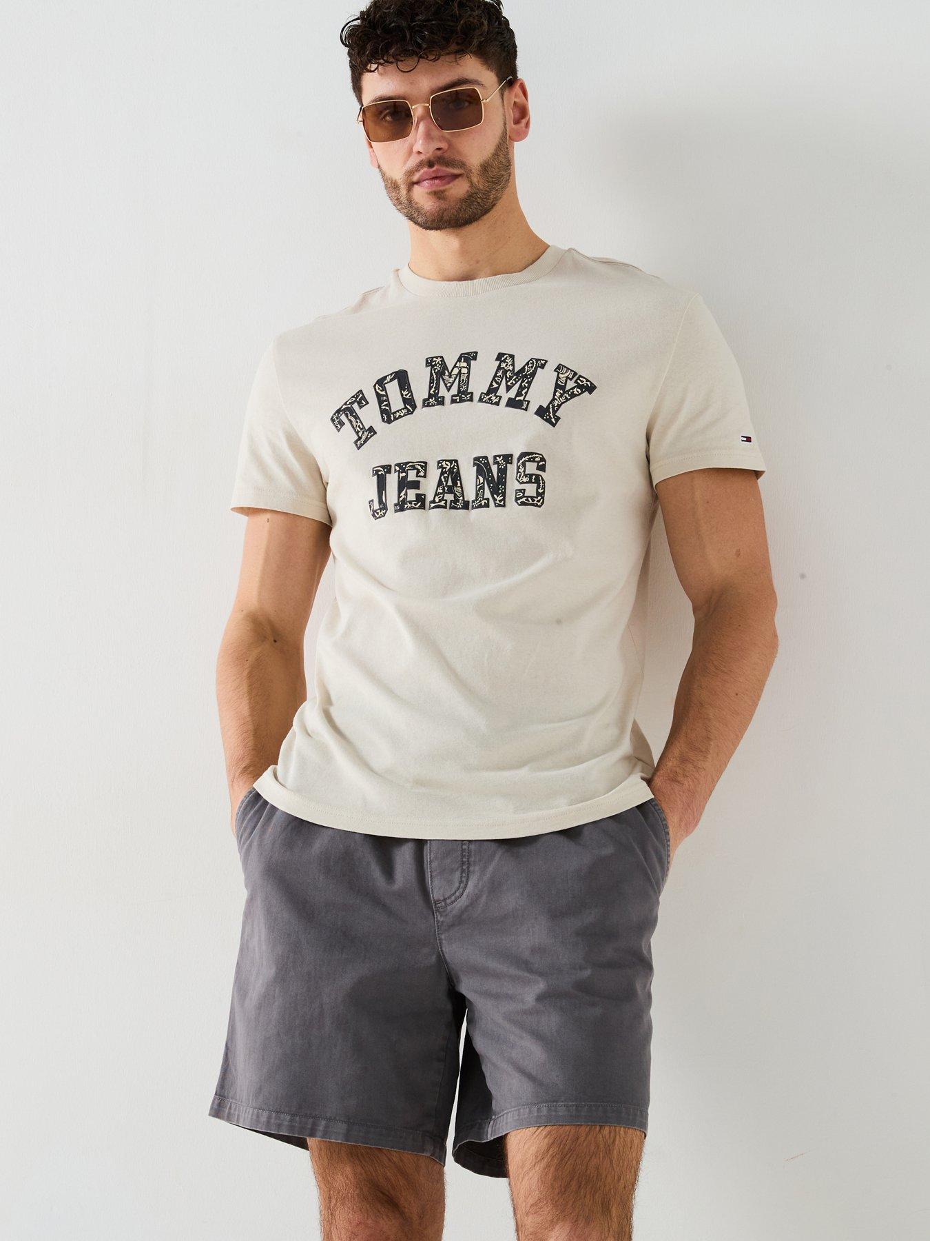 undefined Paisley Varsity Logo T-Shirt - Natural