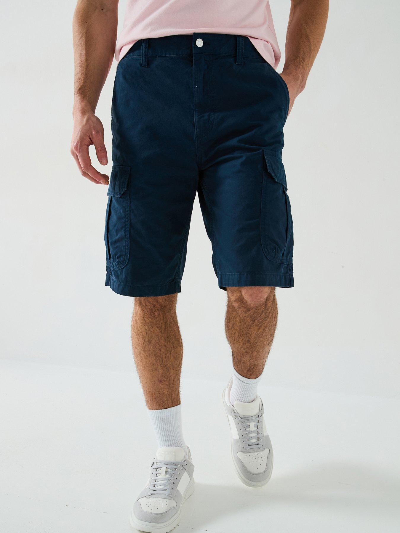 undefined Otis Twill Regular Fit Cargo Shorts - Navy