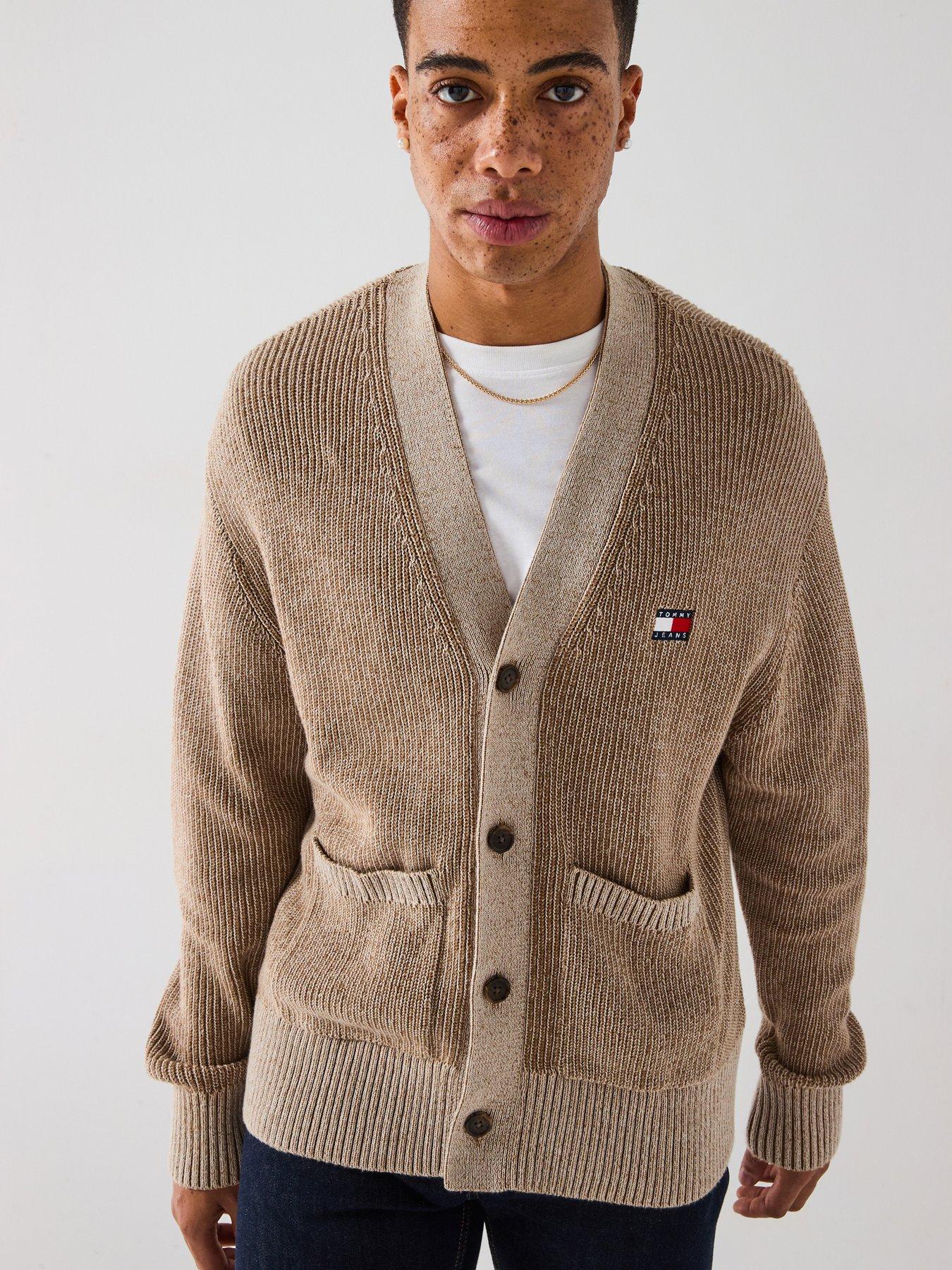 undefined Relaxed Badge Knitted Cardigan - Light Brown