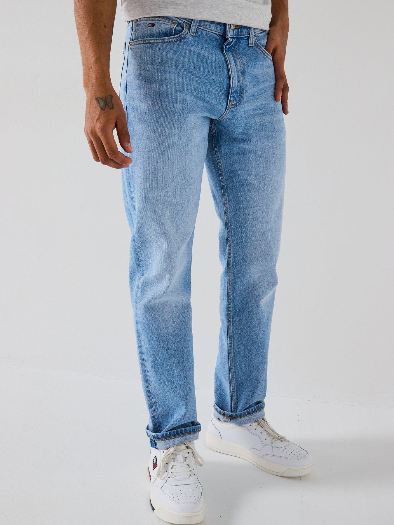 undefined Ryan Straight Fit Stretch Jeans - Light Wash