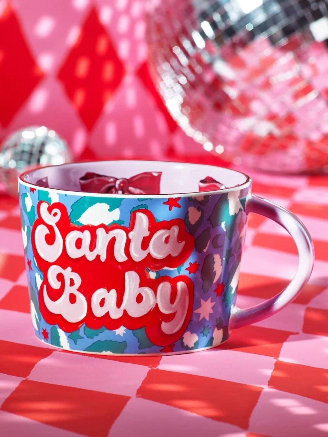 Product photograph of Eleanor Bowmer Santa Baby Mug Set Of 2 from very.co.uk